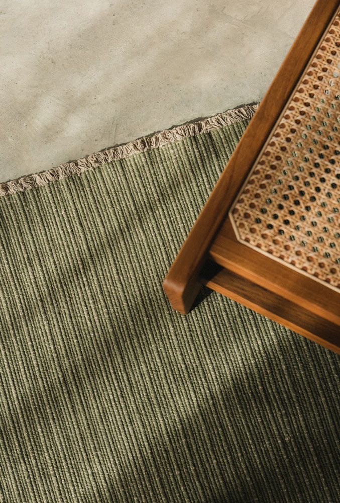 Handloom Area Rug Kaki