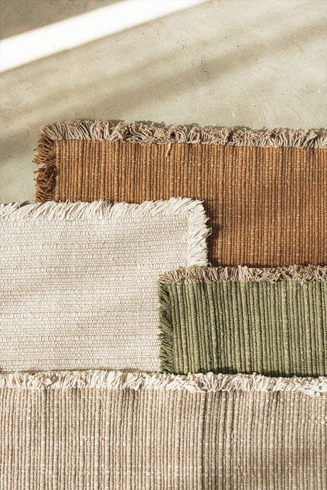 Handloom Area Rug Kaki
