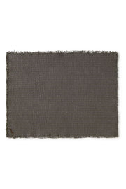 Handloom Placemats Dark Grey (set Of 4)