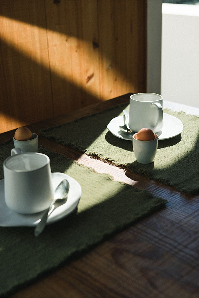 Handloom Placemats Kaki (set Of 4)