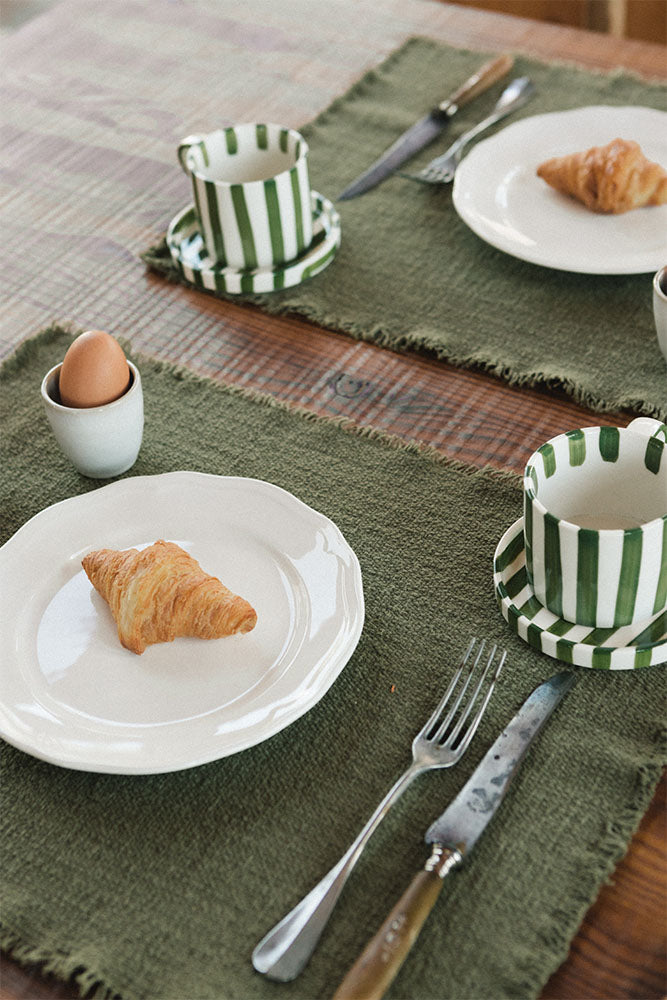Handloom Placemats Kaki (set Of 4)