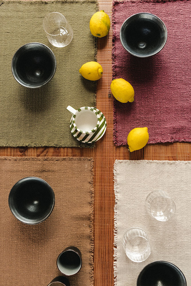 Handloom Placemats Marsala (set Of 4)