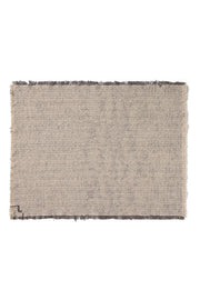 Handloom Placemats Natural And Dark Grey (set Of 4)