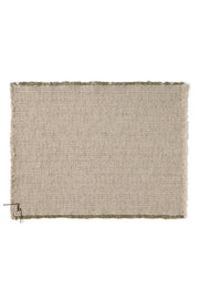 Handloom Placemats Natural And Kaki (set Of 4)