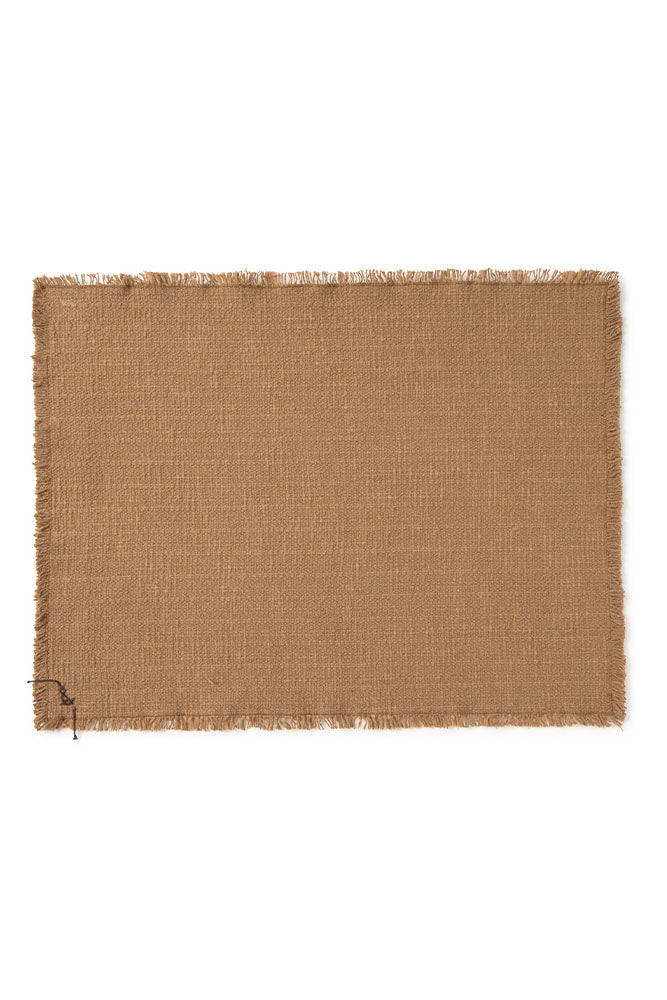 Handloom Placemats Ochre (set Of 4)