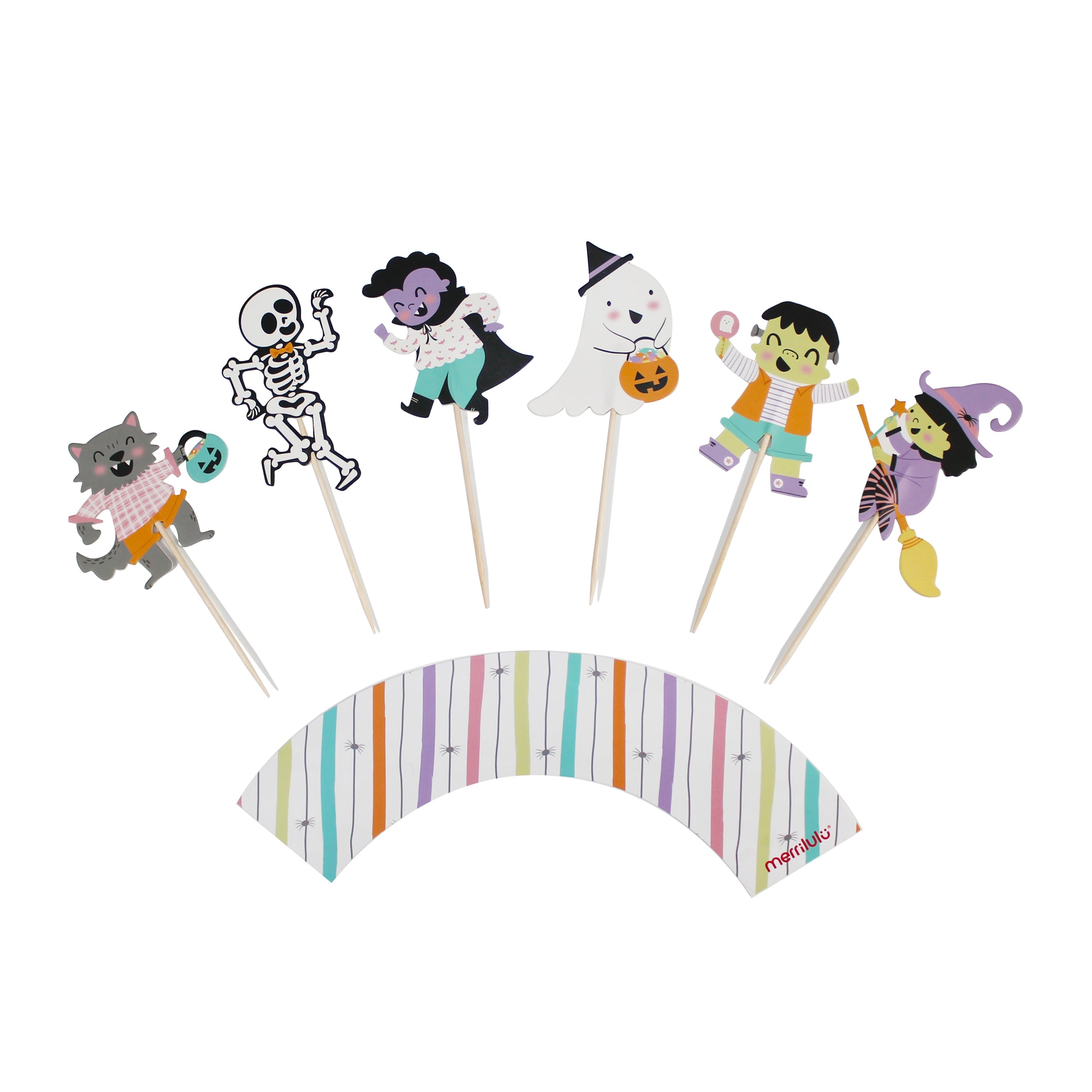 Monster Mash Cupcake Toppers & Wrappers, 12 Ct