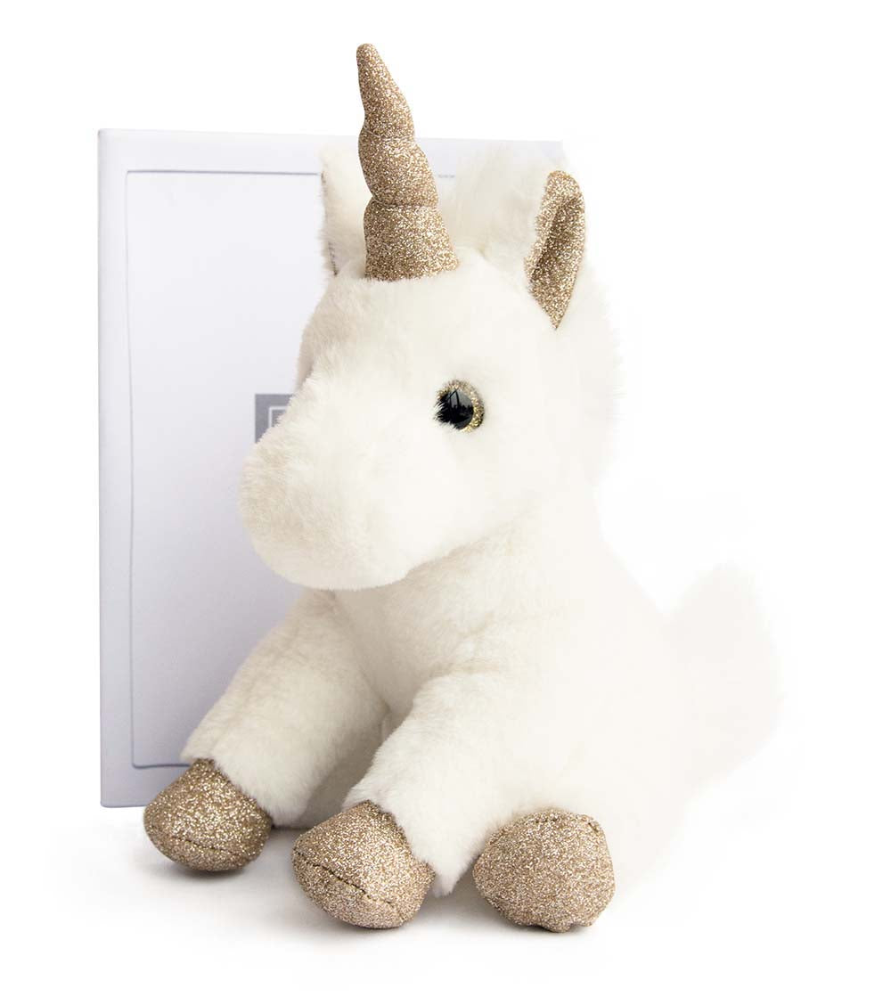 Histoire D'ours Gold Glitter Unicorn Plush