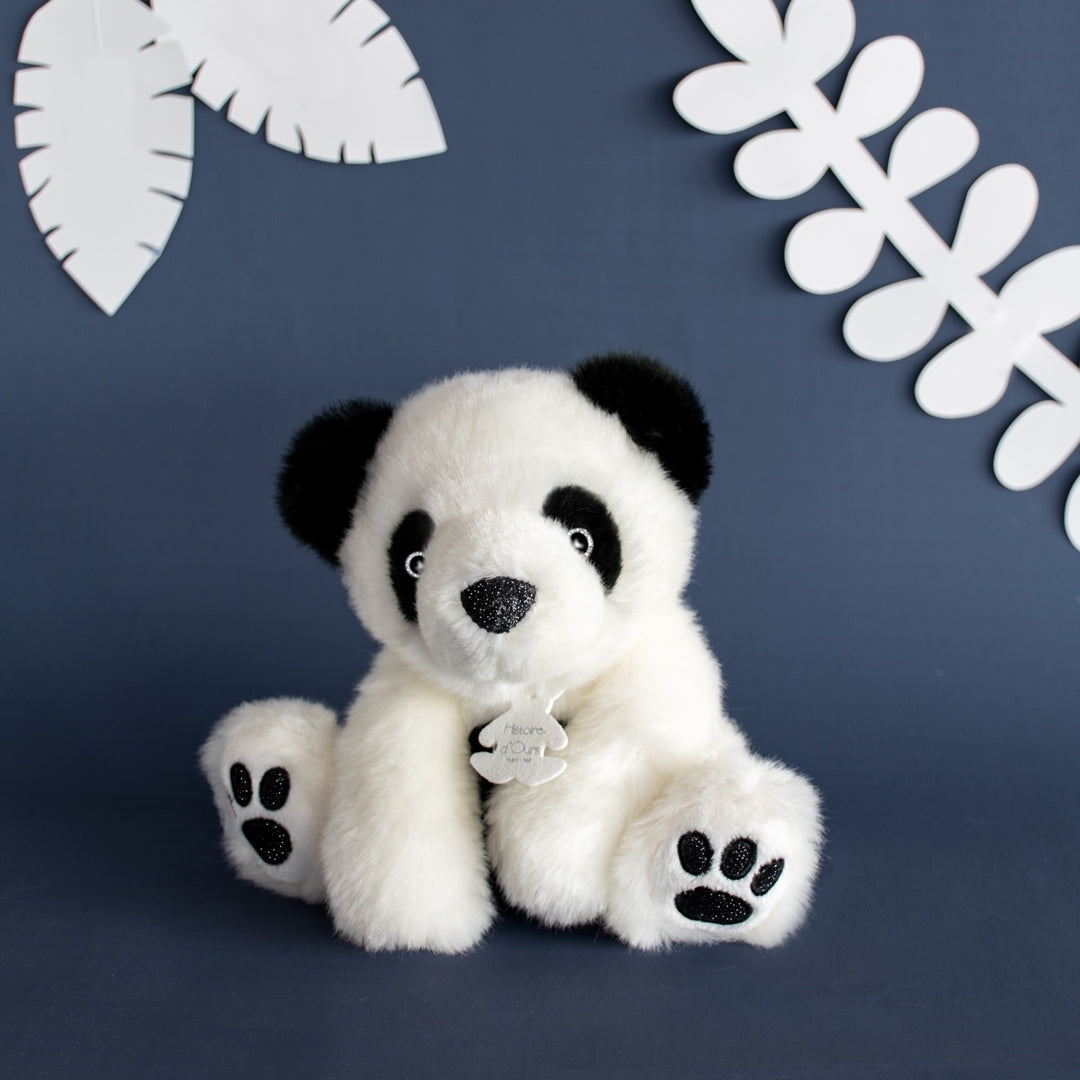 Histoire D'ours White Panda Plush