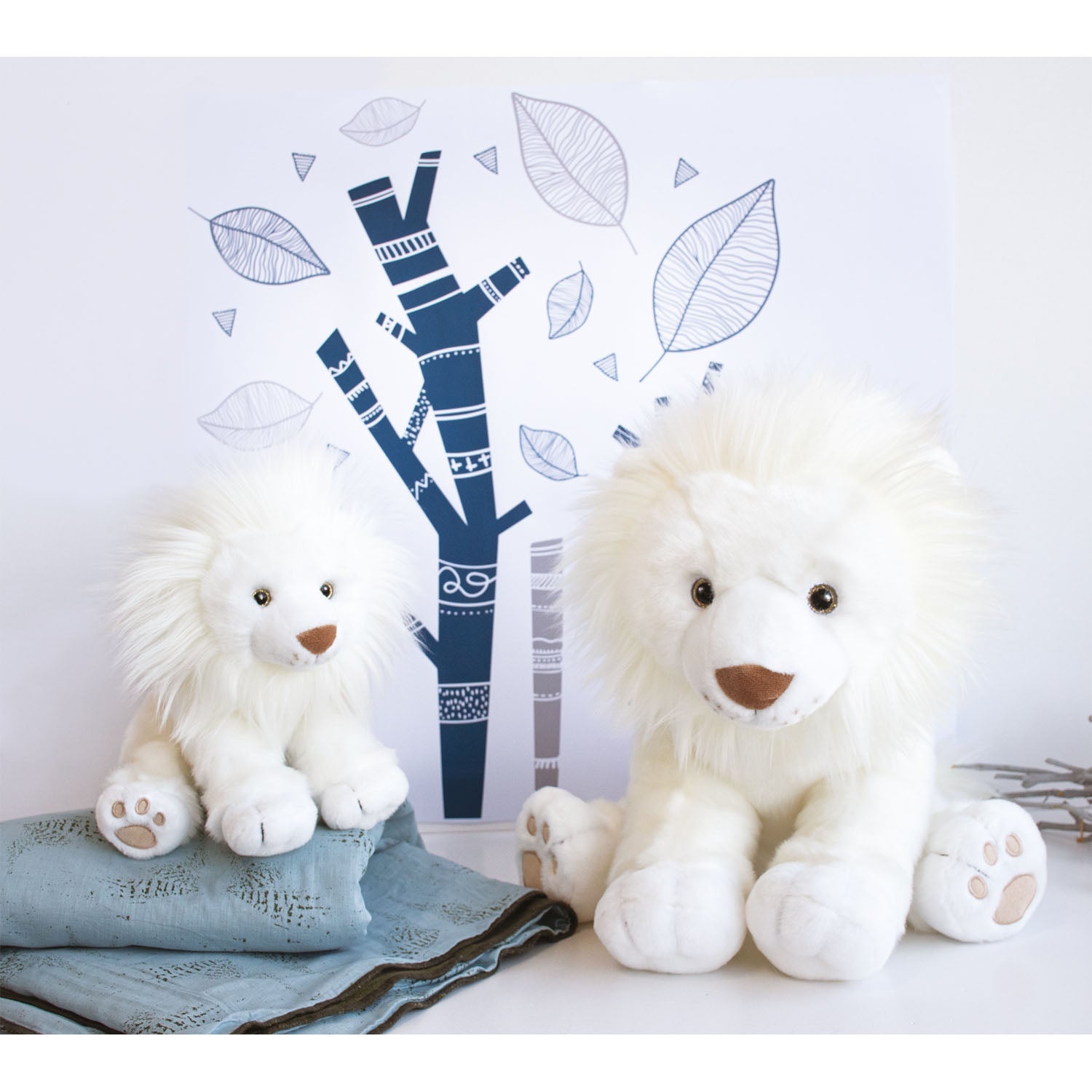 Histoire D’ours Snow Lion Plush