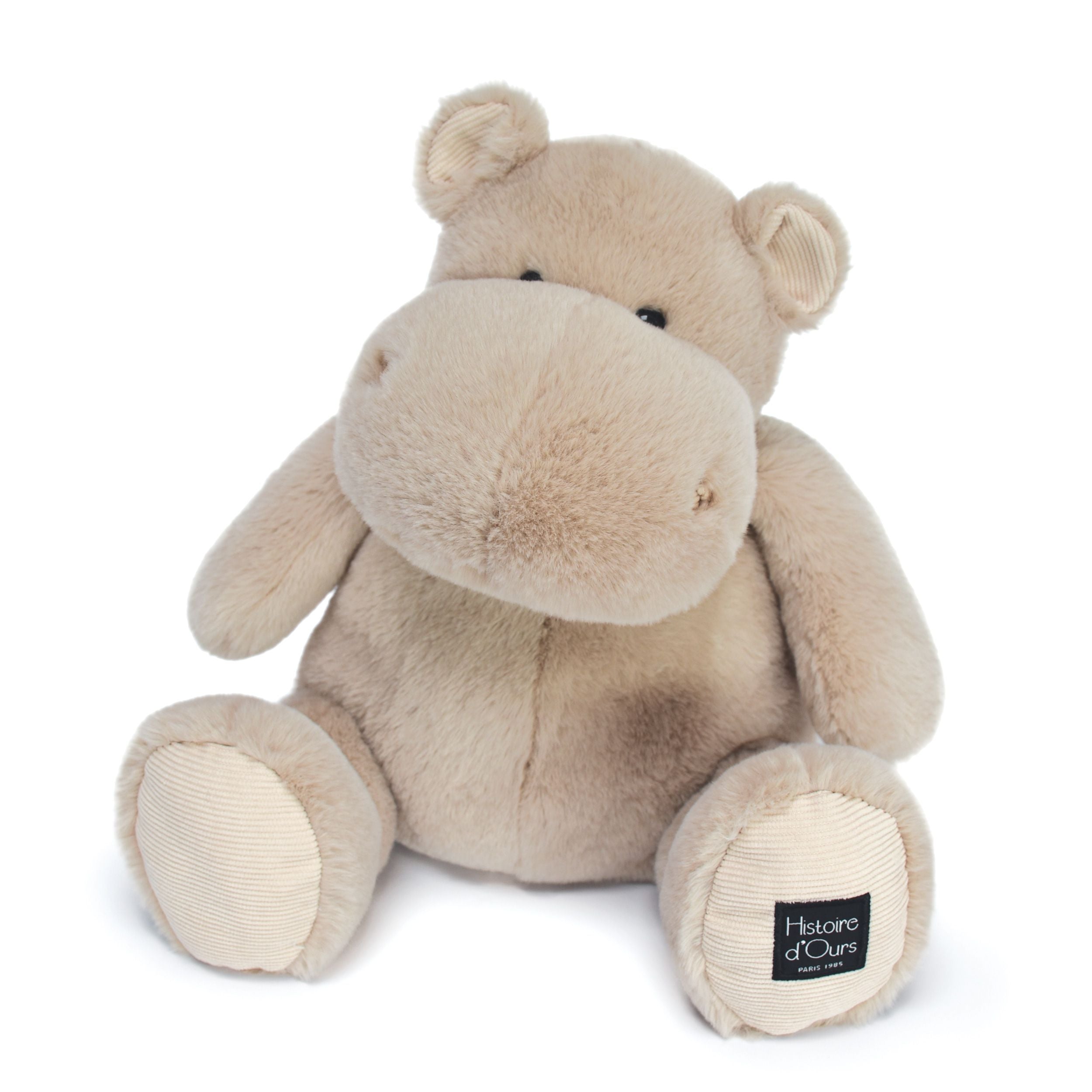 Histoire D’ours Hip Cool: Sand Beige Hippo Plush