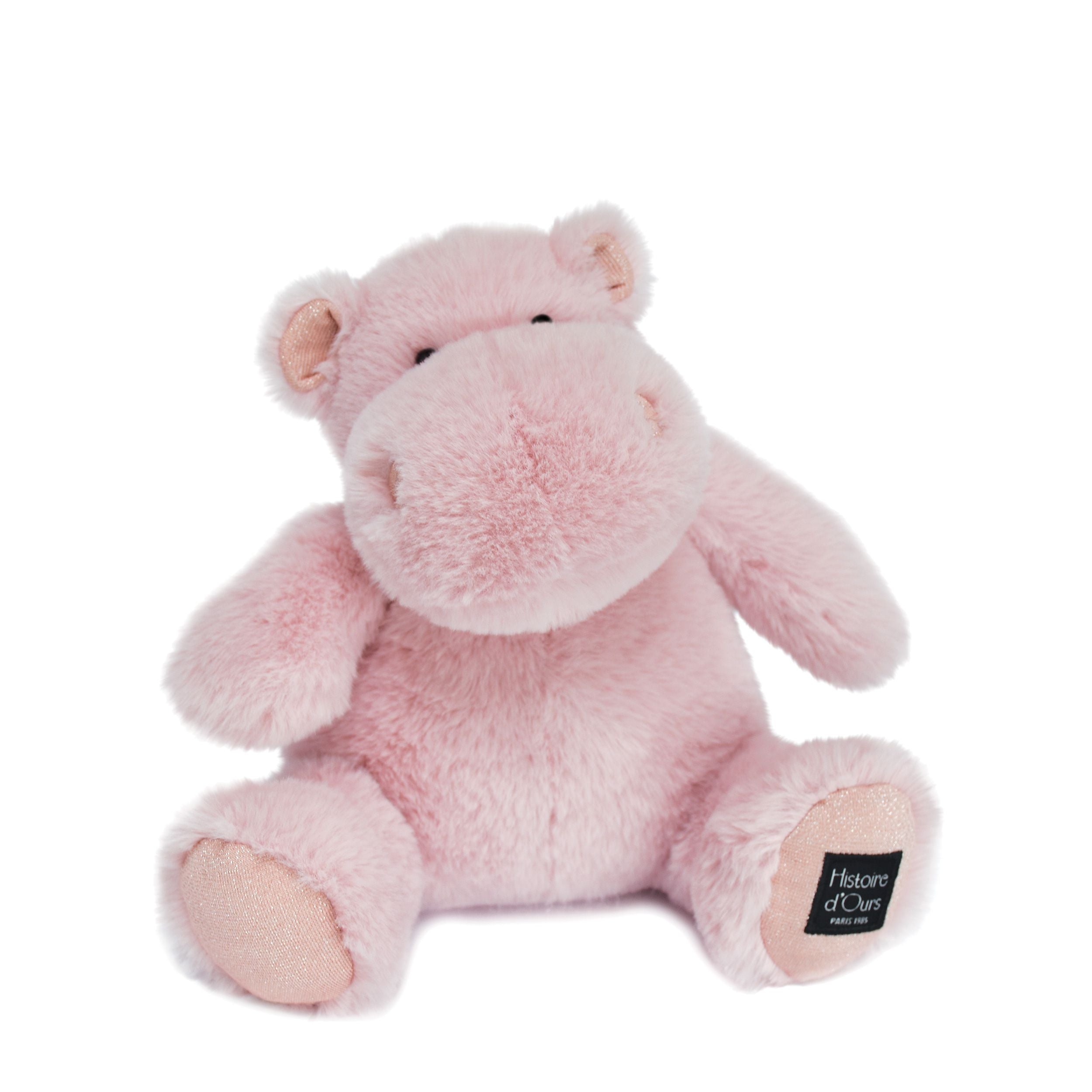 Histoire D’ours Hip Pie: Powder Pink Hippo Plush