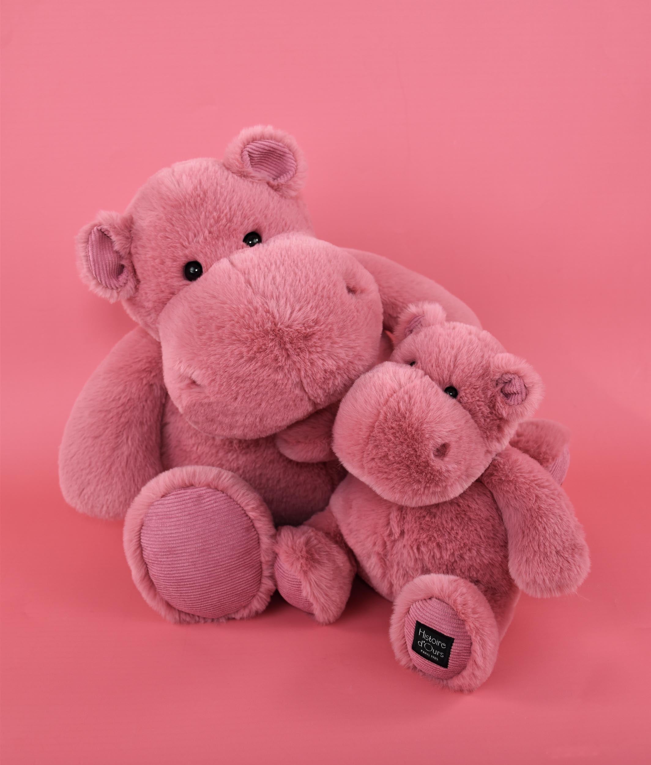 Histoire D’ours Hip Fun: Pomegranate Hippo Plush