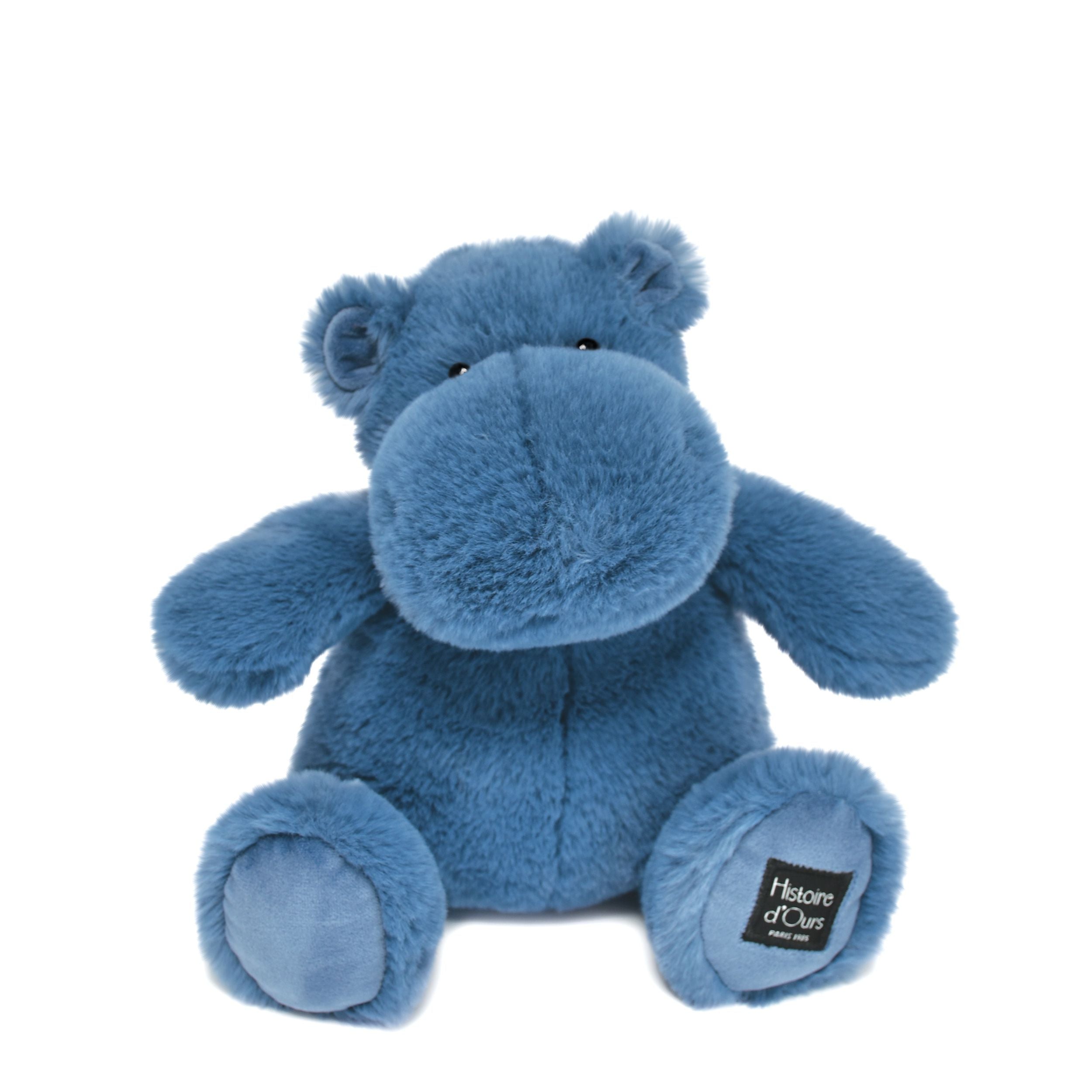 Histoire D’ours Hip Blue: Blue Hippo Plush