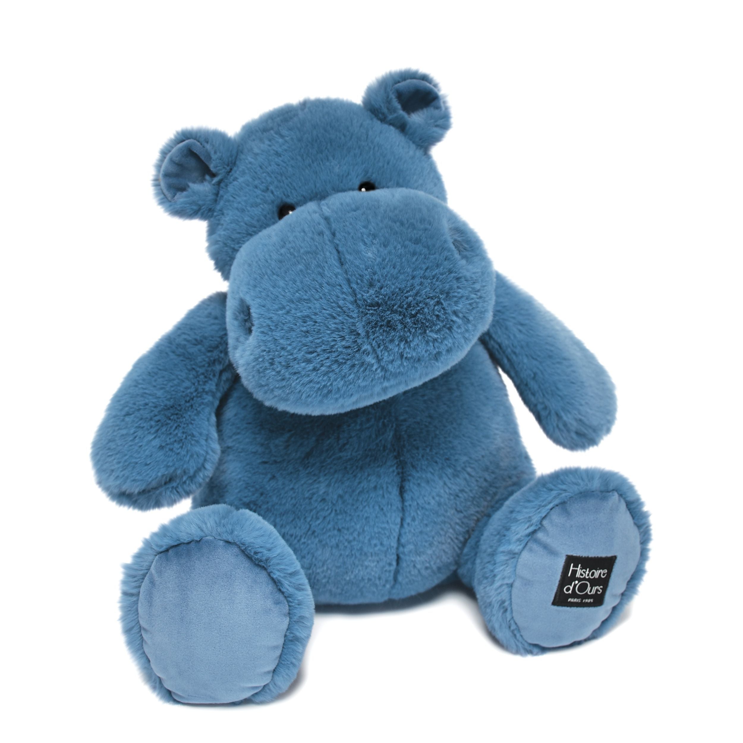 Histoire D’ours Hip Blue: Blue Hippo Plush