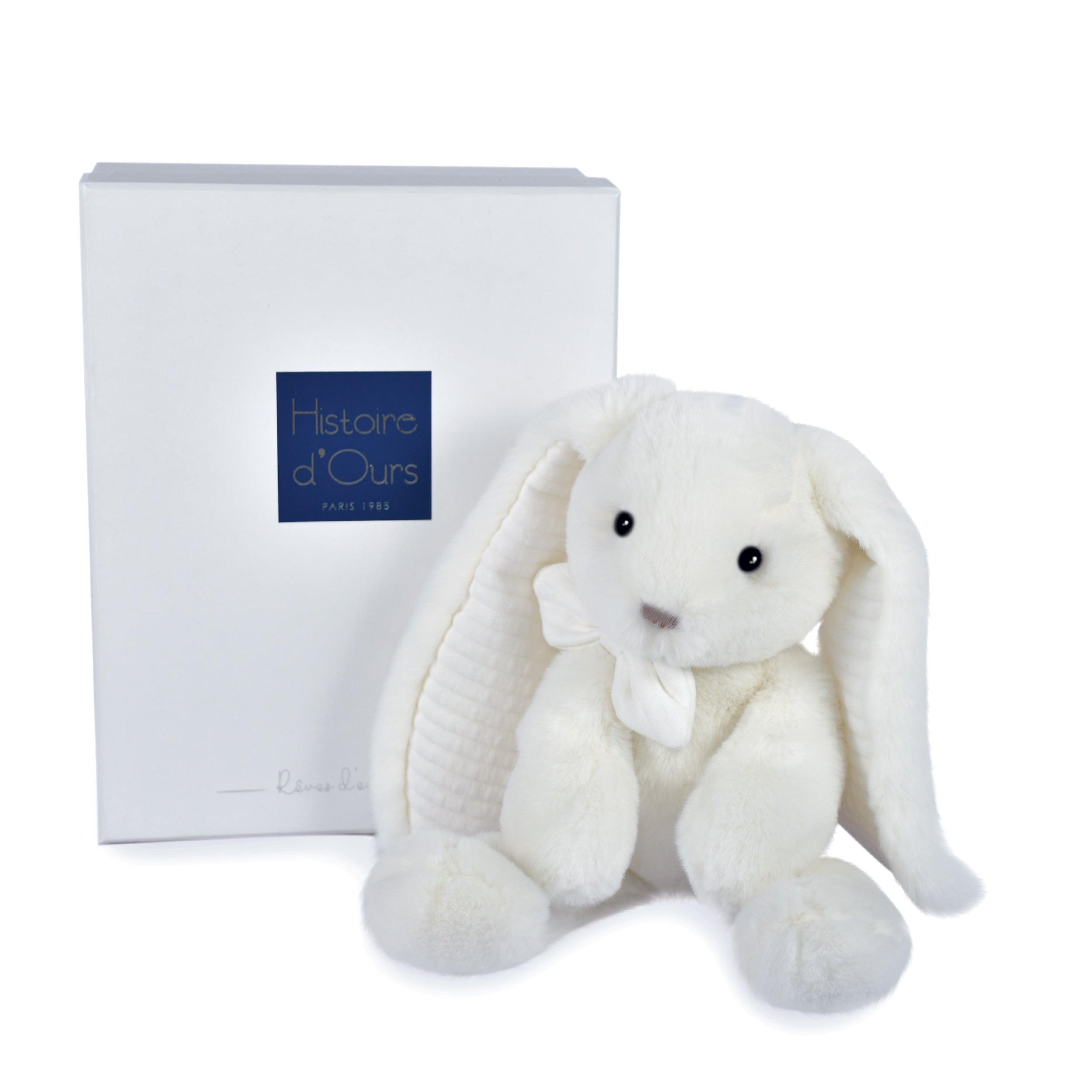 Histoire D’ours Preppy Chic: White Bunny