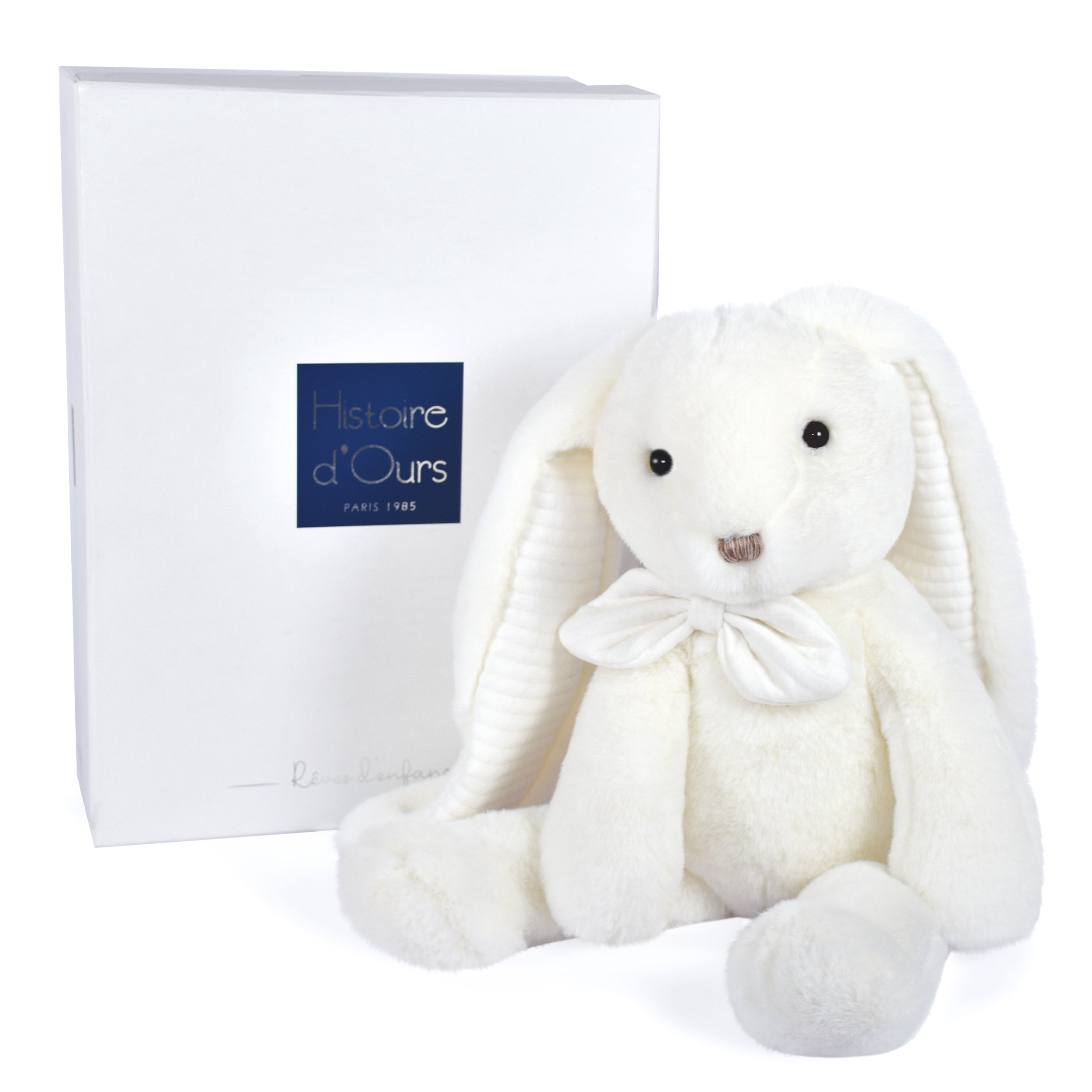 Histoire D’ours Preppy Chic: White Bunny