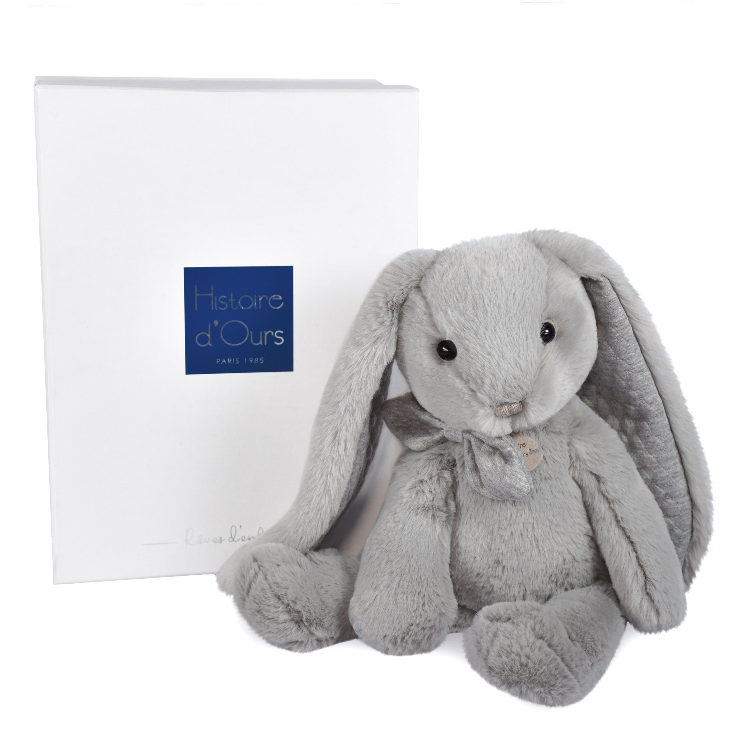 Histoire D’ours Preppy Chic: Pearl Gray Bunny