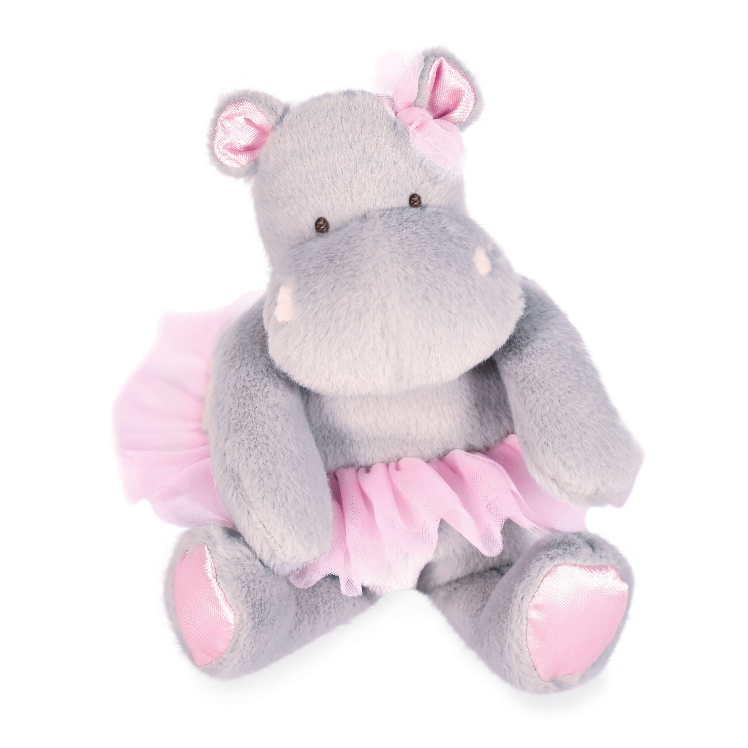 Histoire D’ours Pearl Gray Tutu Hippo Plush