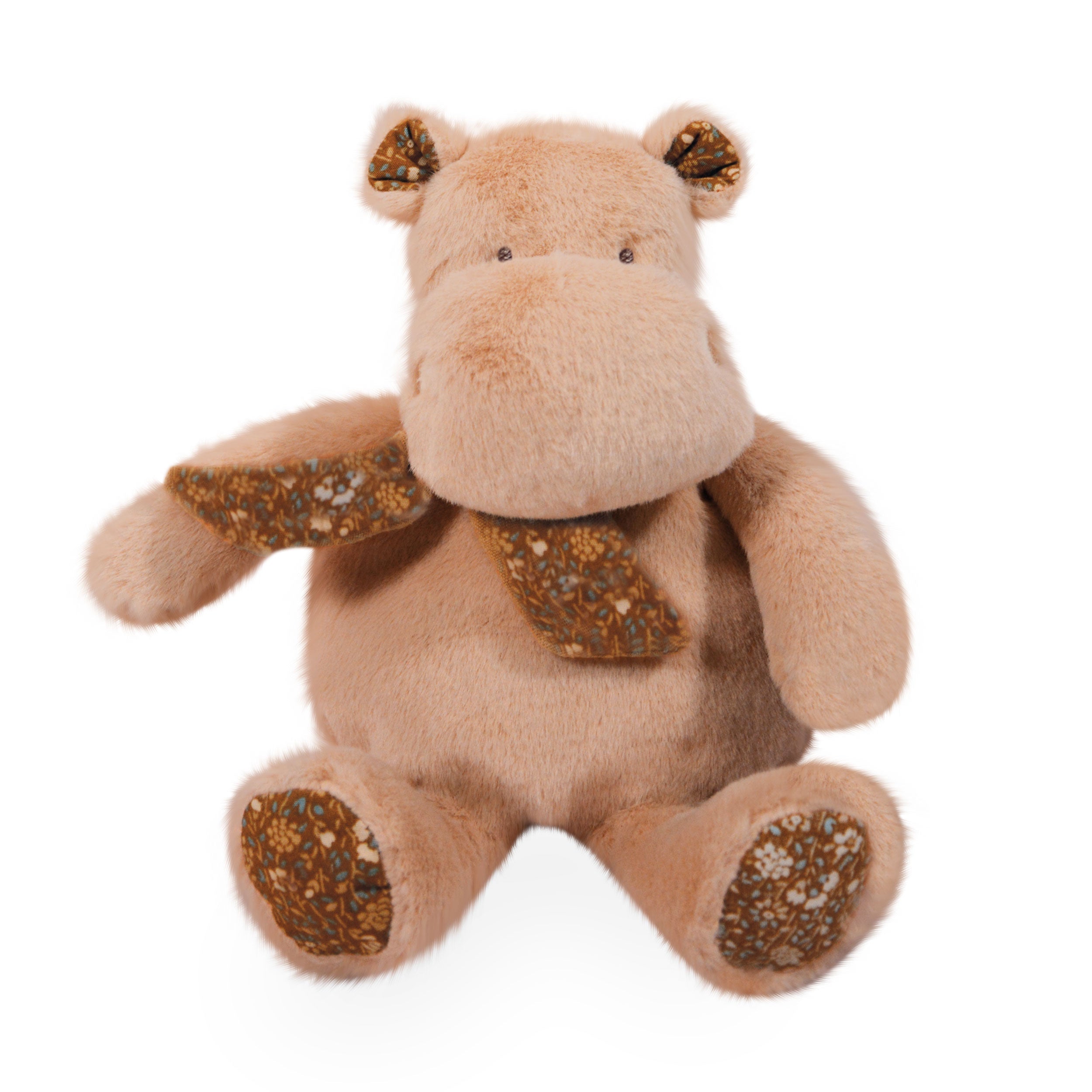 Histoire D’ours Beige Bandana Hippo Plush