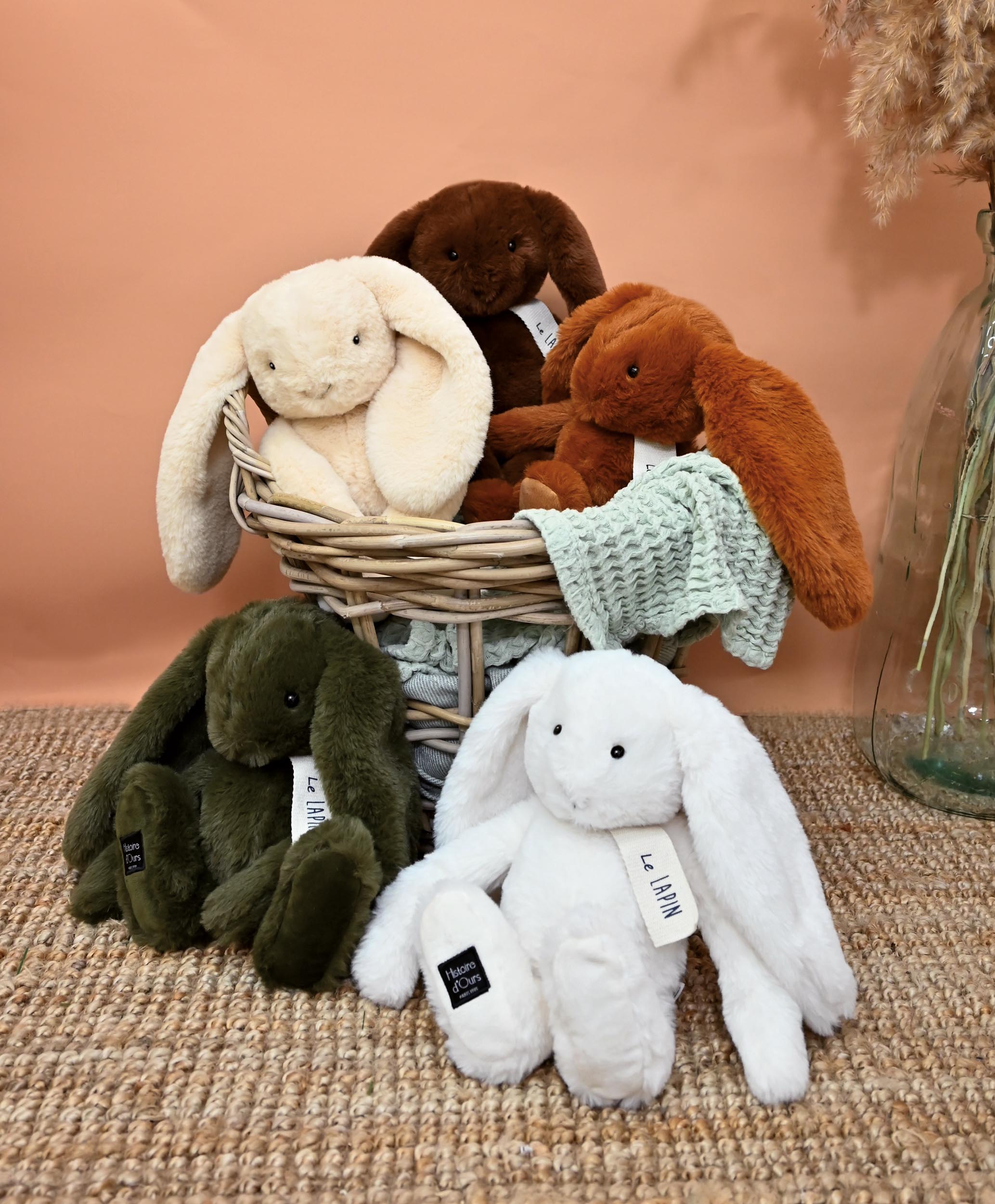 Histoire D’ours Cappuccino Bunny Plush