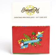 Traditional Holiday 10 Pk Mini Envelopes Everett Rd. By Cathe Holden