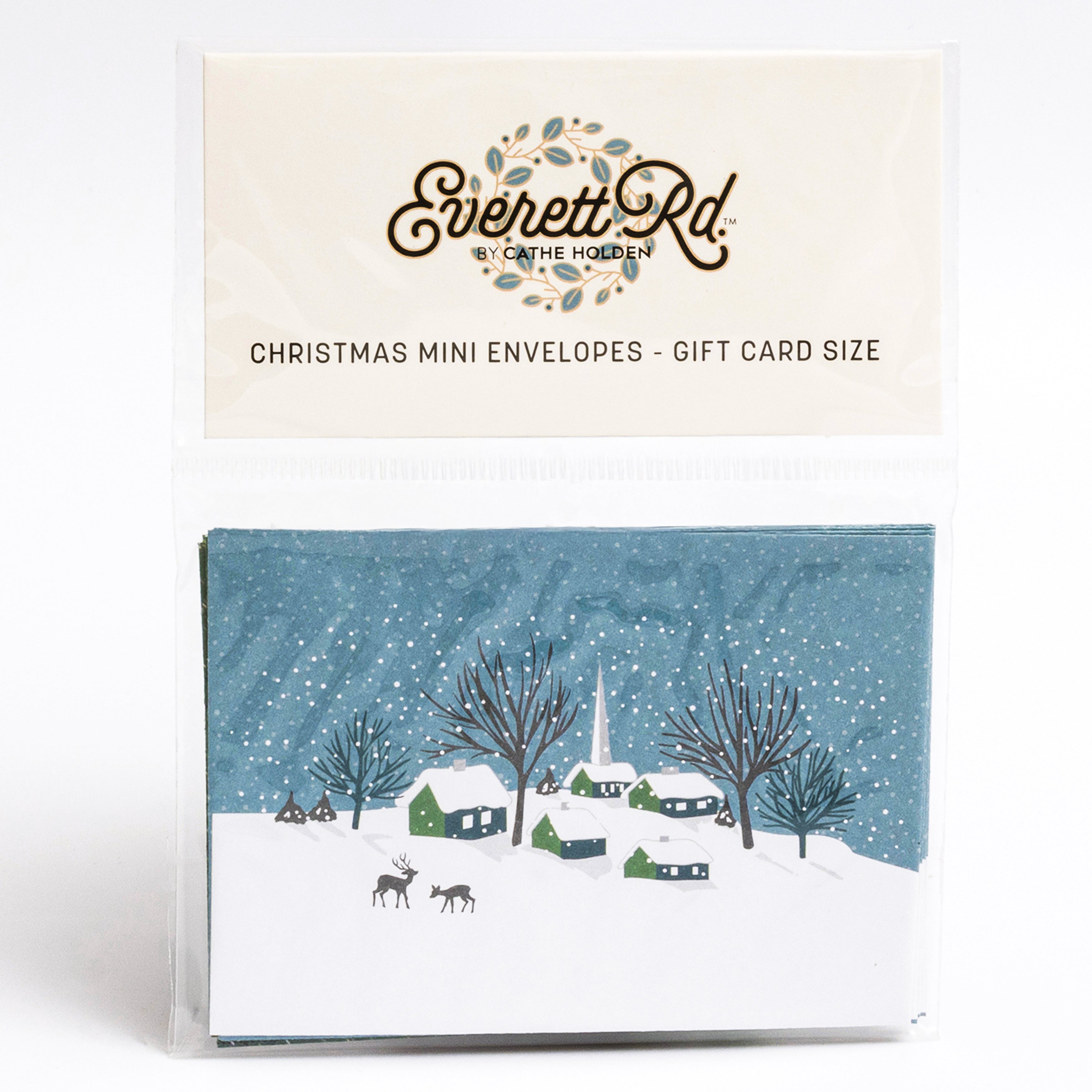 Winter Wonderland 10 Pk Mini Envelopes Everett Rd. By Cathe Holden