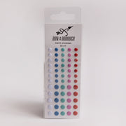 Bow & Arrough™ Holiday Candy Colored Dots Puffy Stickers