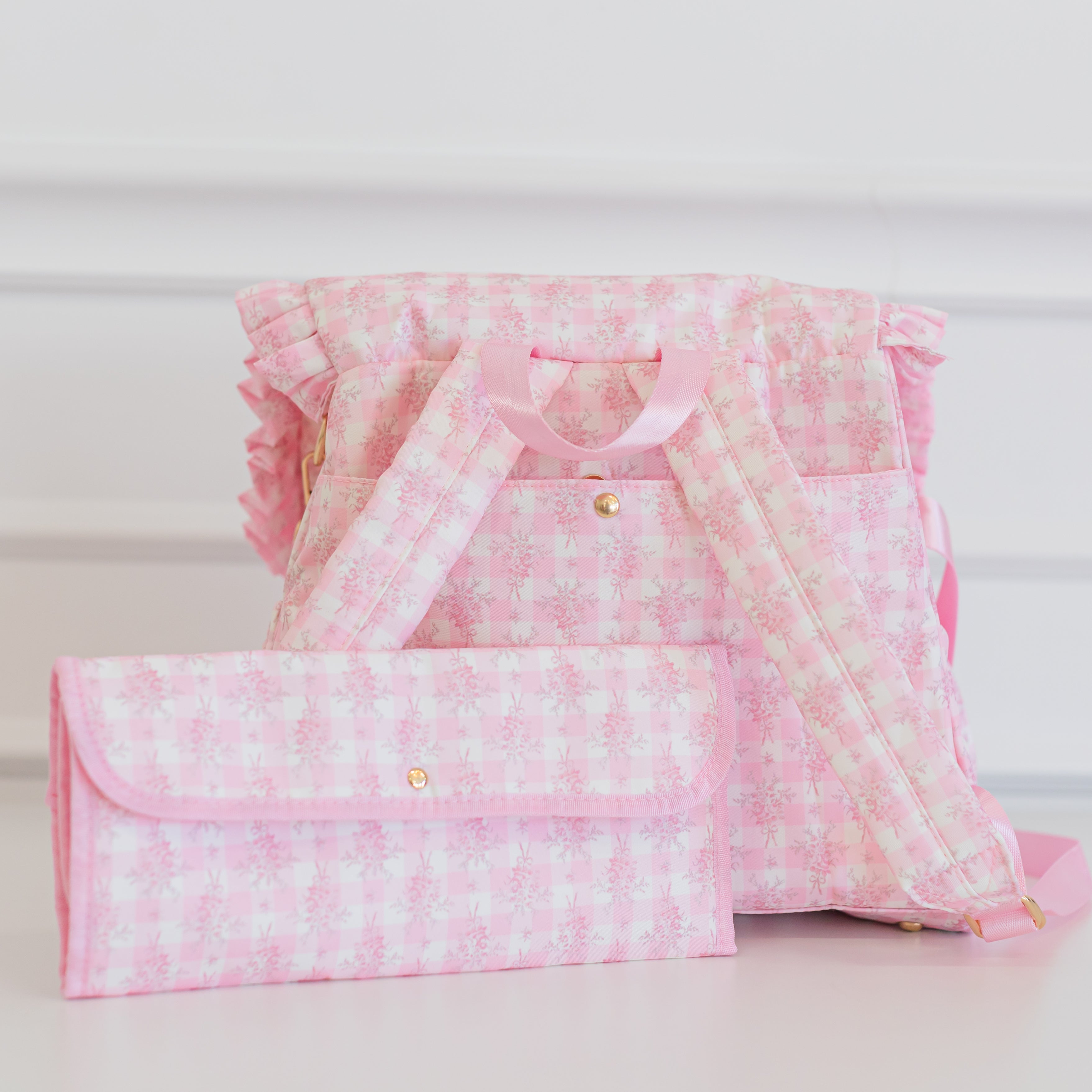 Hollis Diaper Bag – Ruffled Nylon – EasyTot Hollis Diaper Bag – Ruffled Nylon – EasyTot