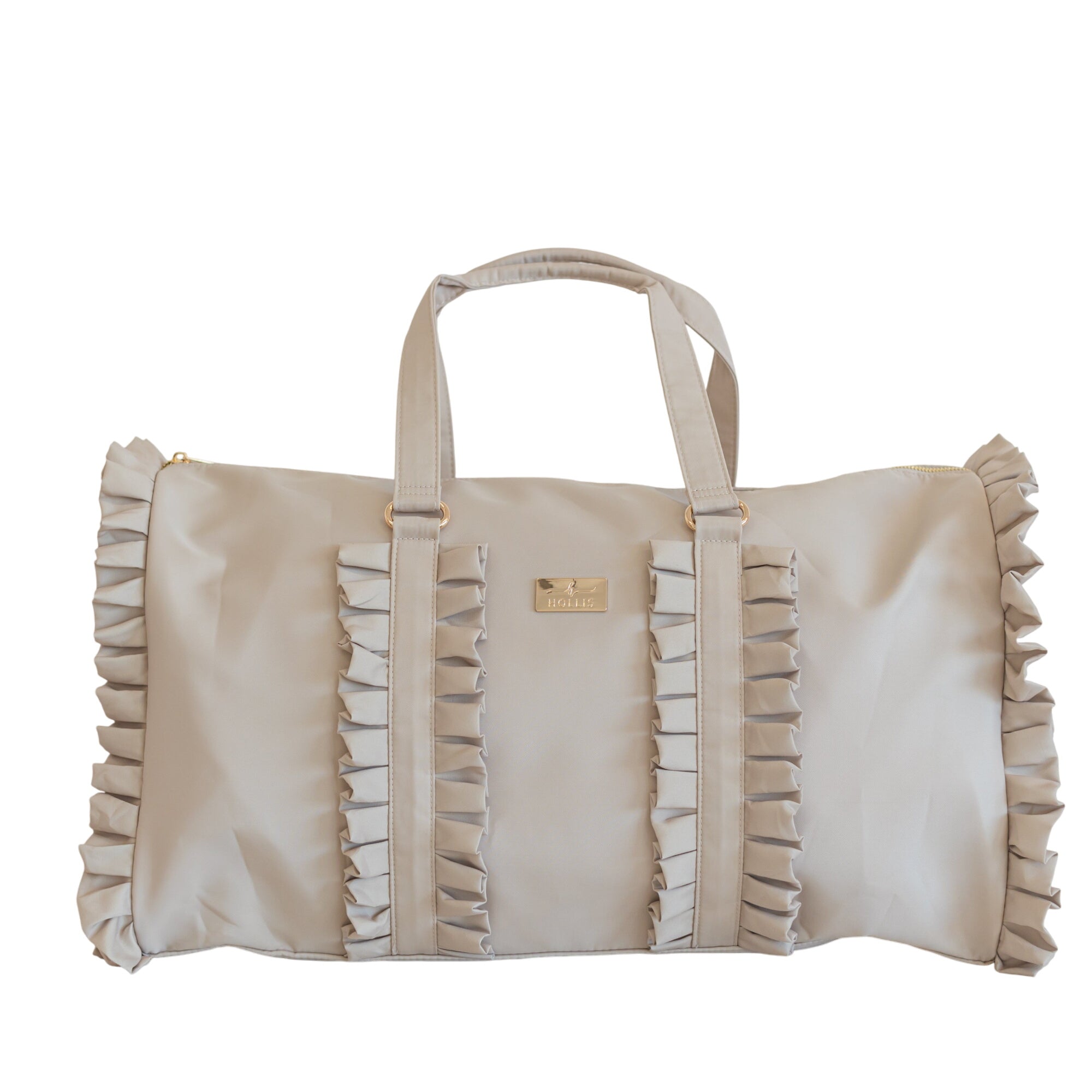 Ruffled Nylon Weekender