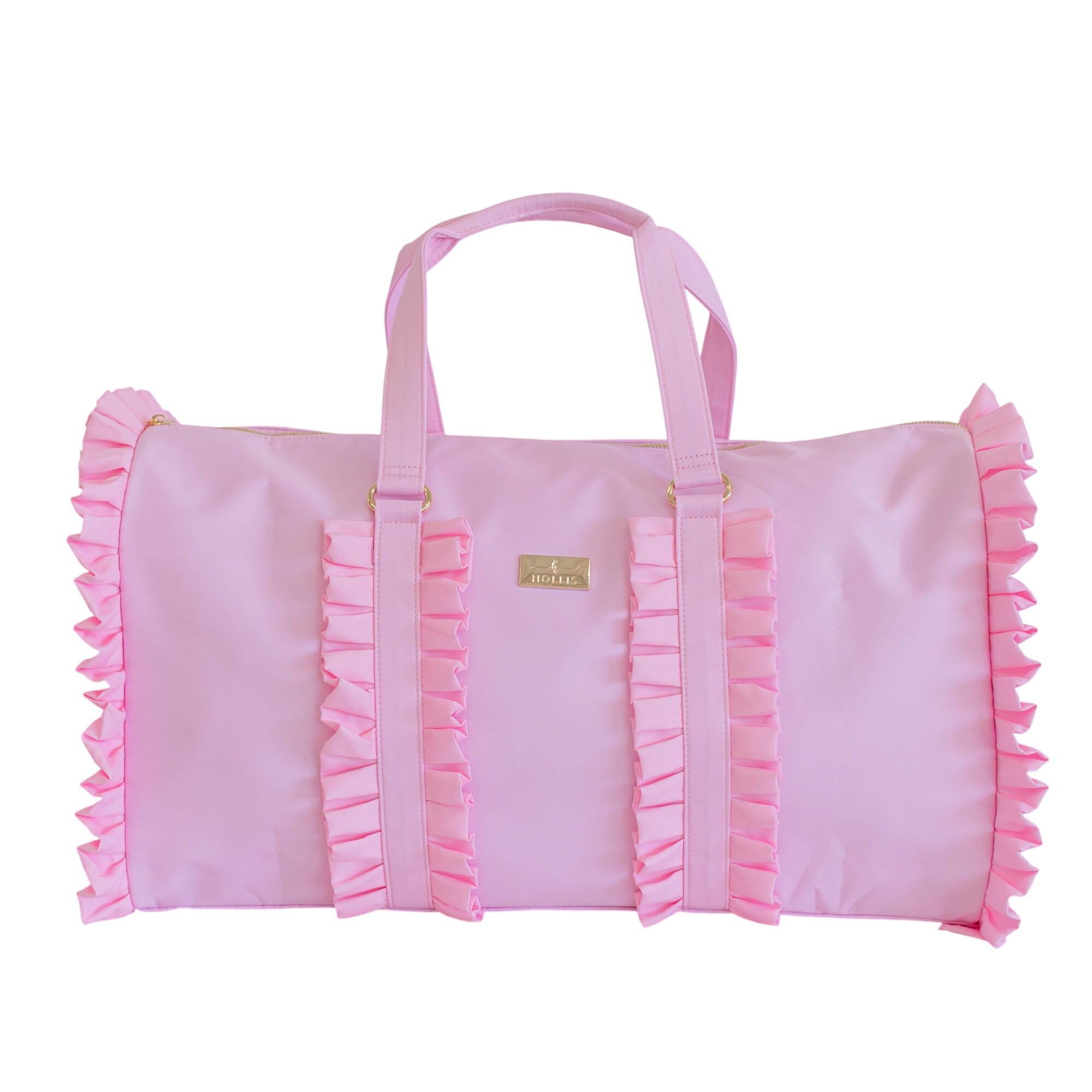 Ruffled Nylon Weekender