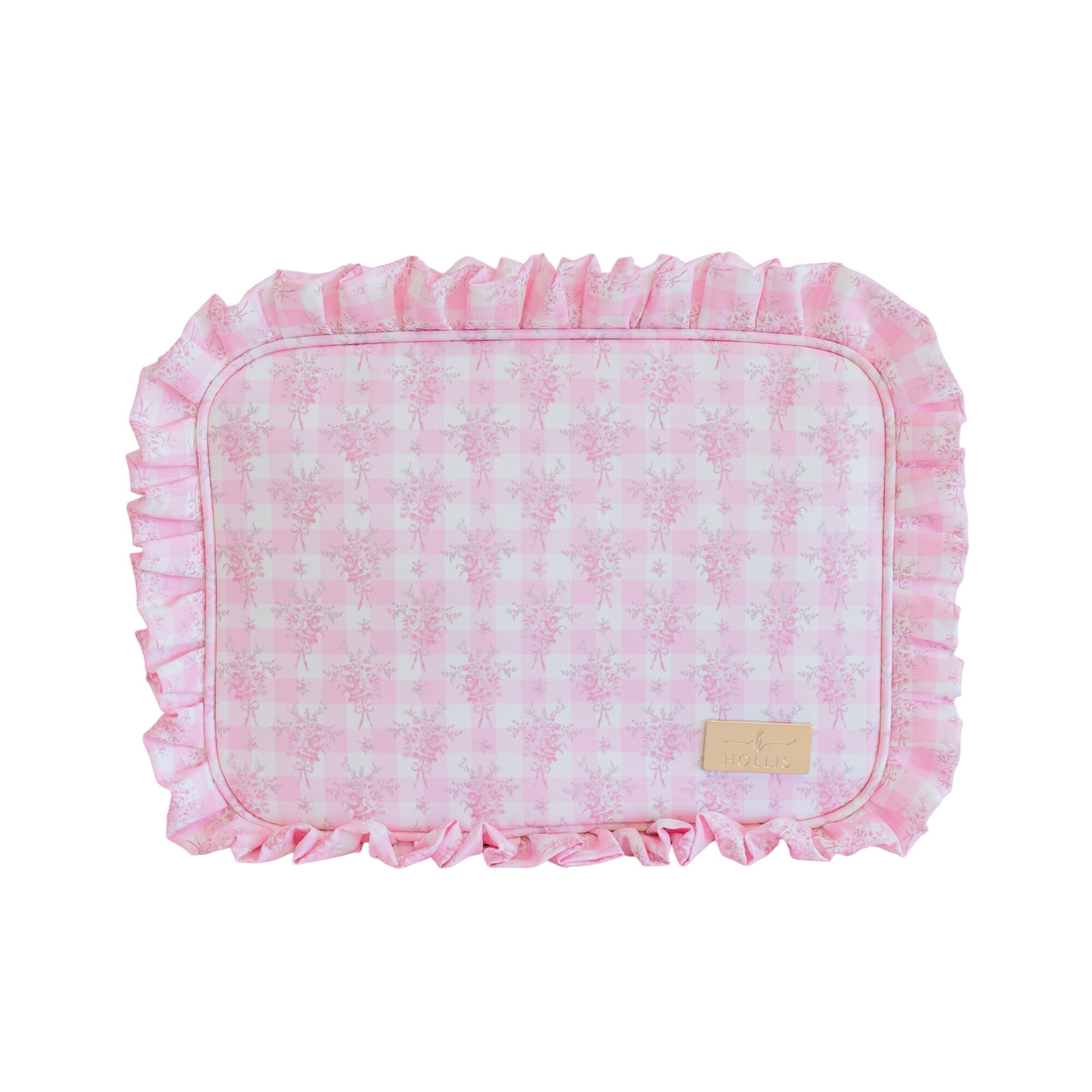 Ruffled Nylon Xl Pouch