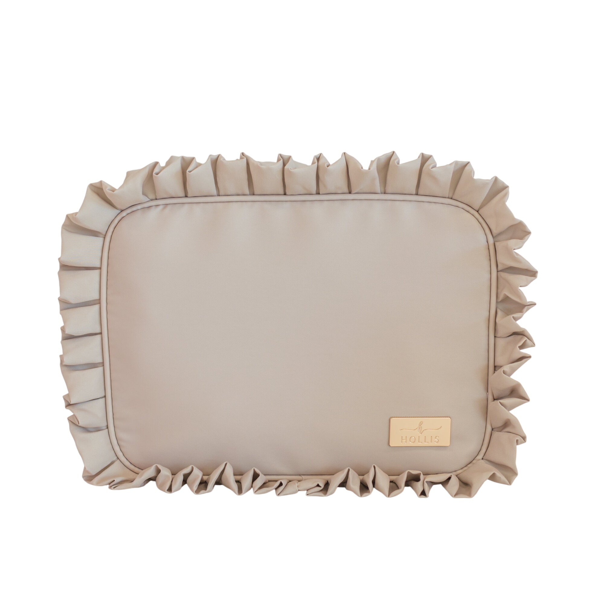 Ruffled Nylon Xl Pouch