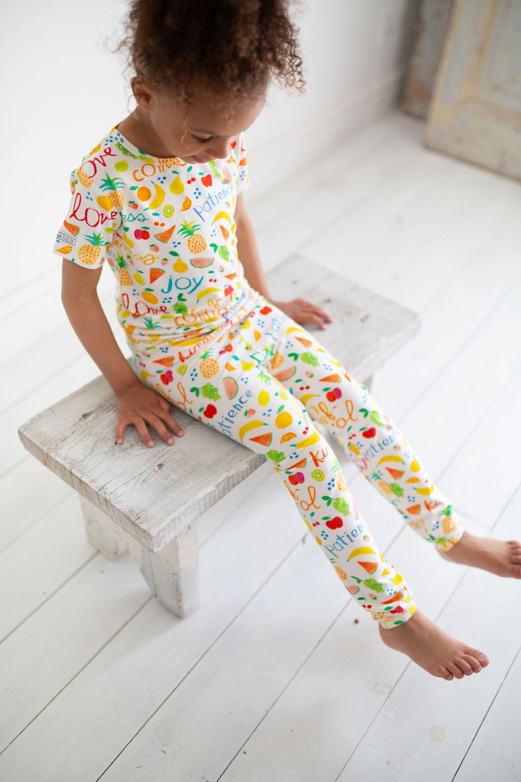 Fruit Of The Spirit Pj Short Sleeve & Pants Set Bamboo