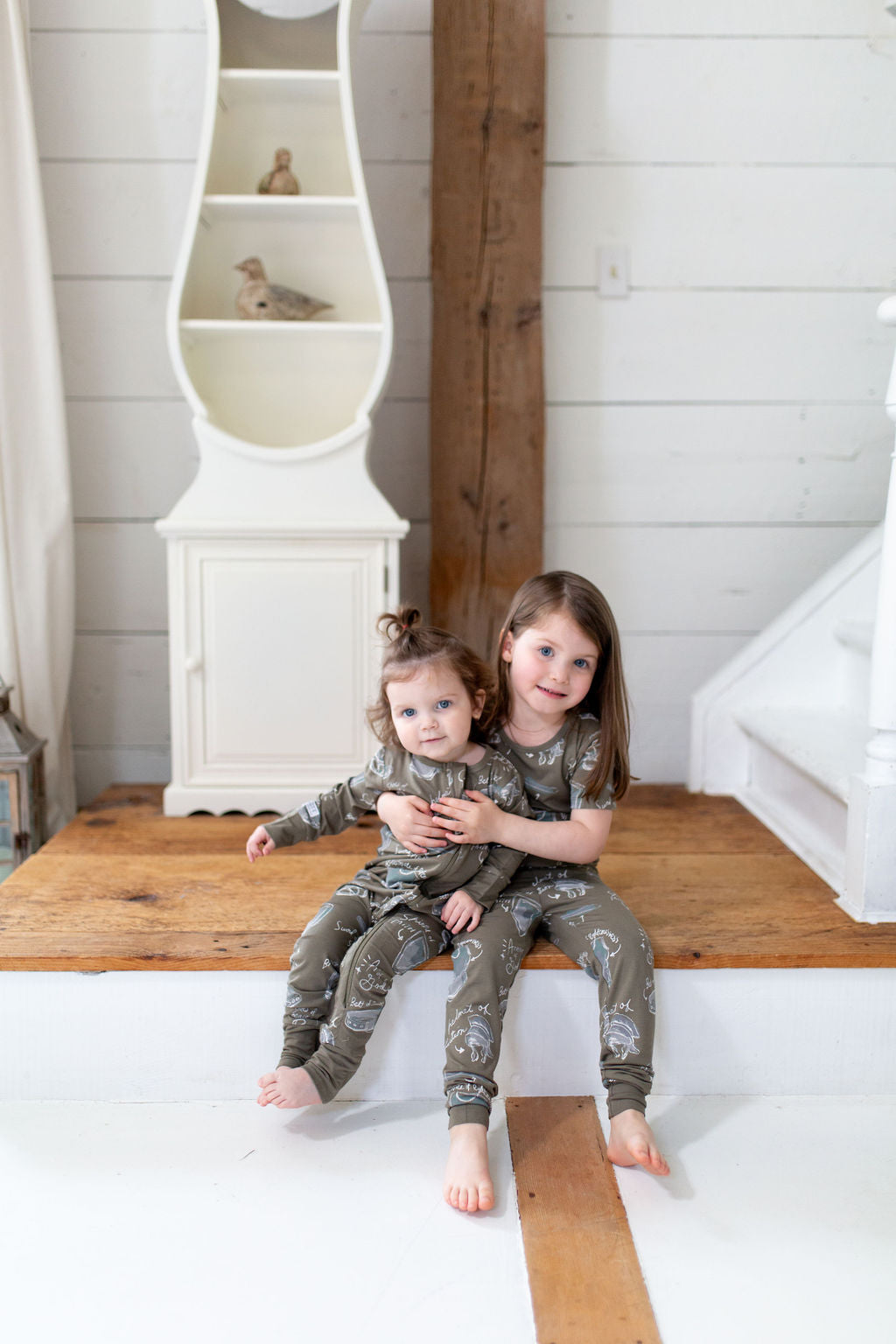 Armor Of God Green Pj Footless Onesie Bamboo