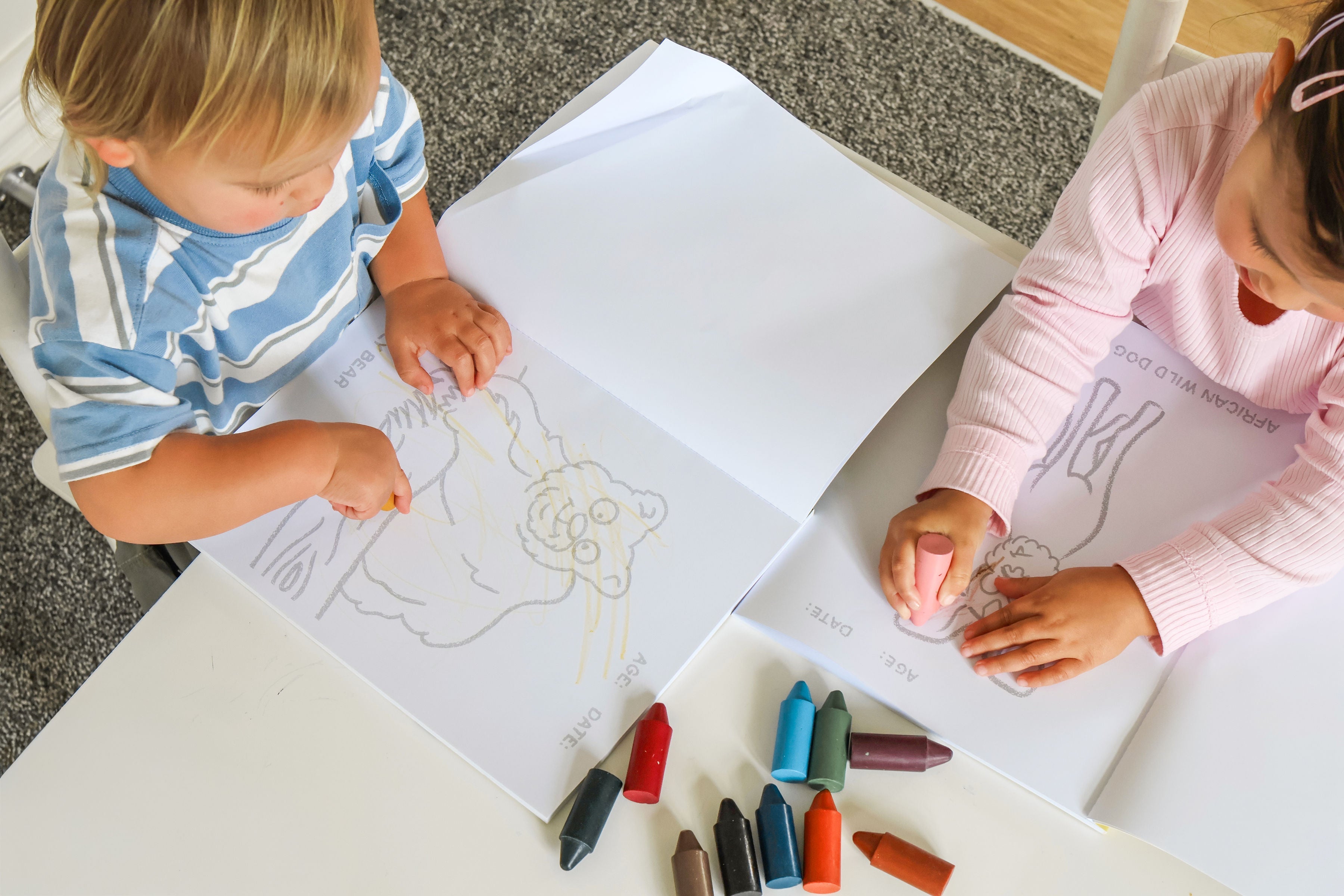 Toddlers First Coloring Book - Endangered Animals Adventure