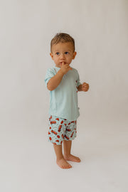 Blue Fire Trucks Boy's Casual Set
