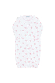 Pink Heart Print Converter Gown