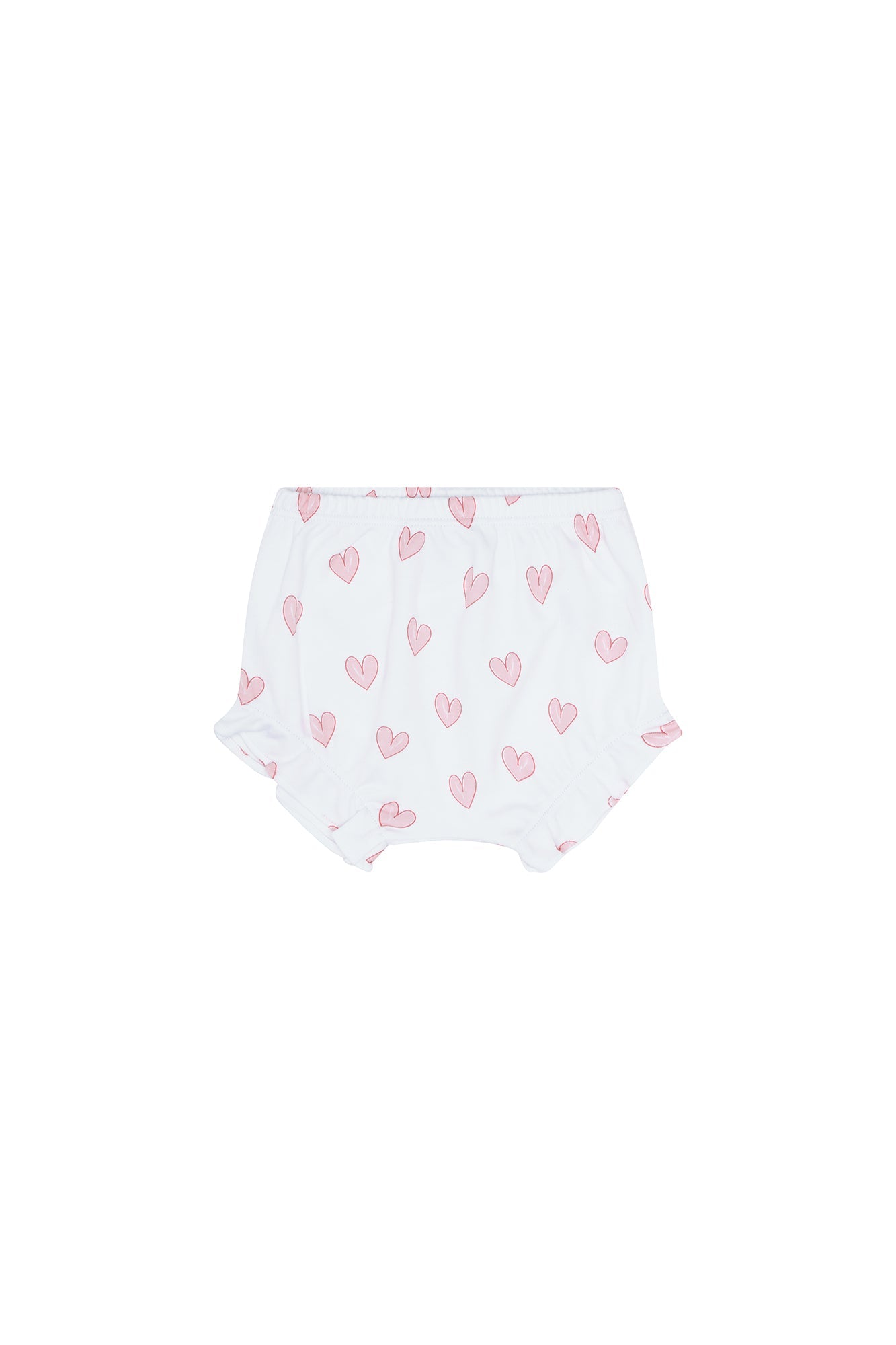 Pink Heart Print Onesie Set