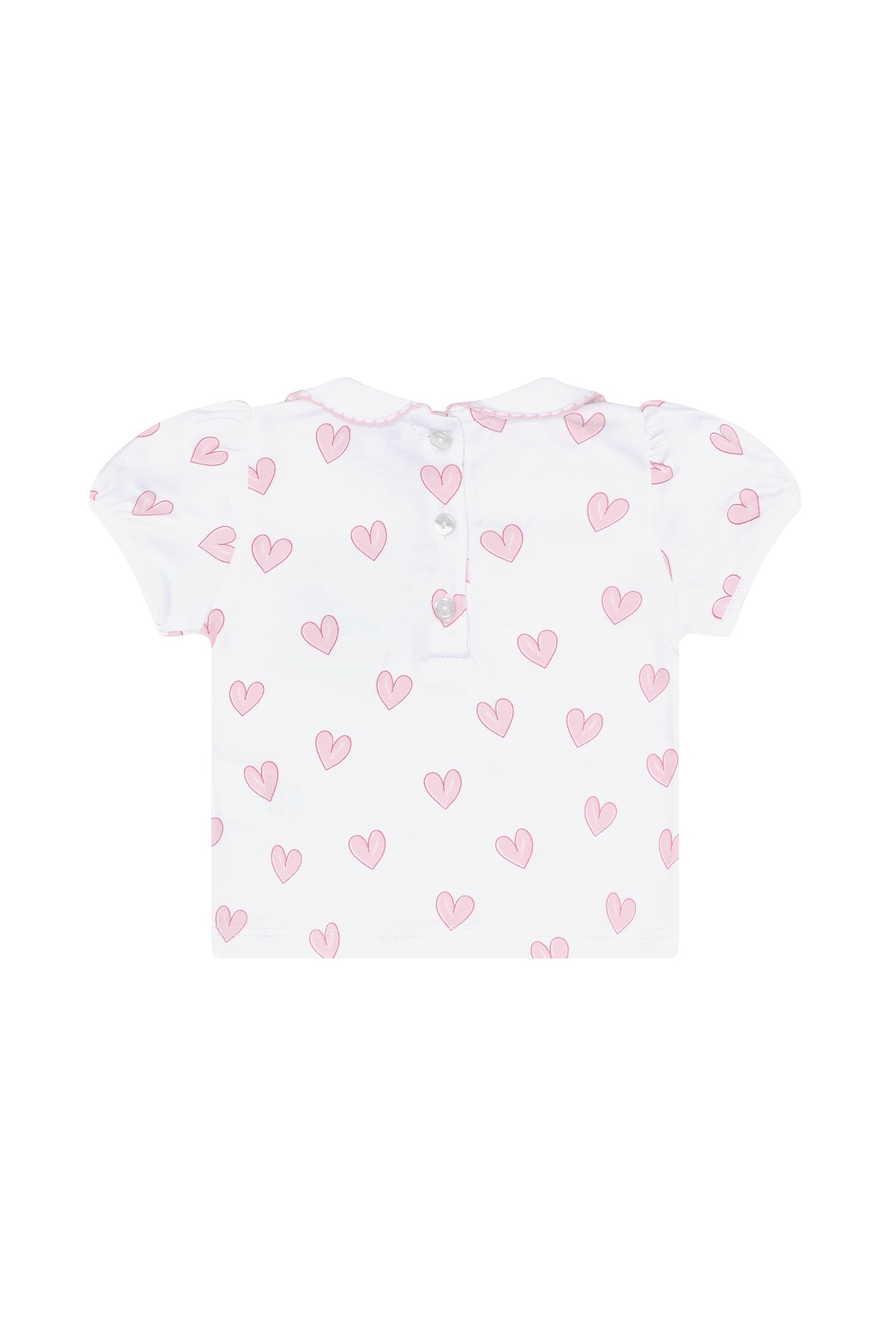 Pink Heart Print Diaper Cover Set