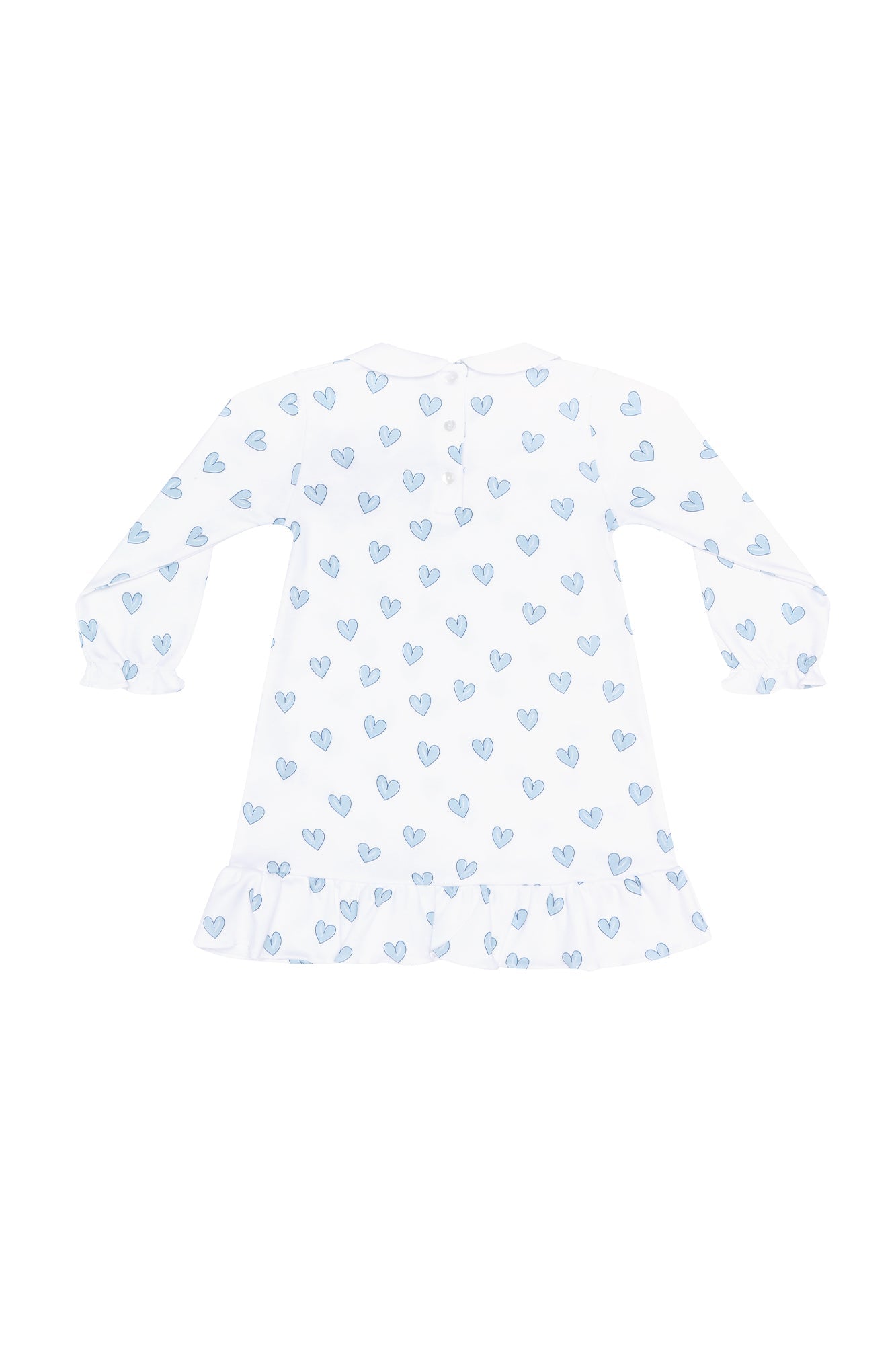 Blue Heart Print Long Sleeve Playtime