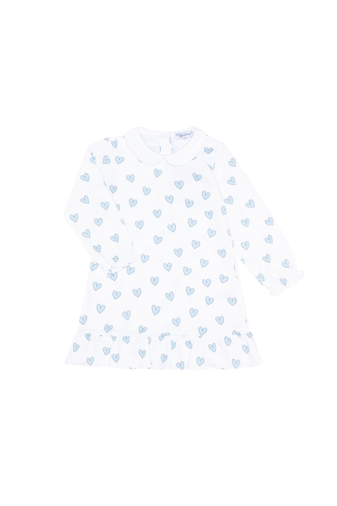 Blue Heart Print Long Sleeve Playtime