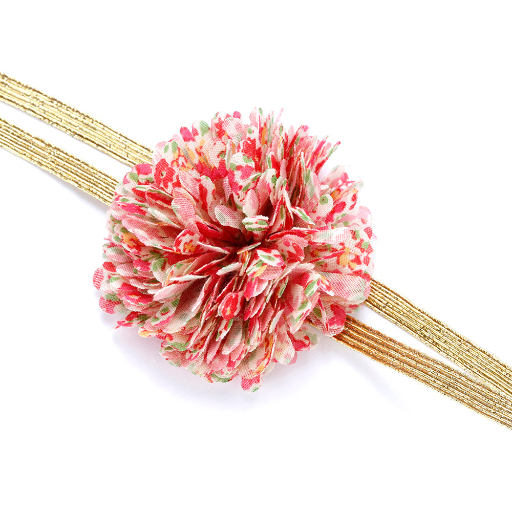 Floral Gold Headband For Girls 3-10