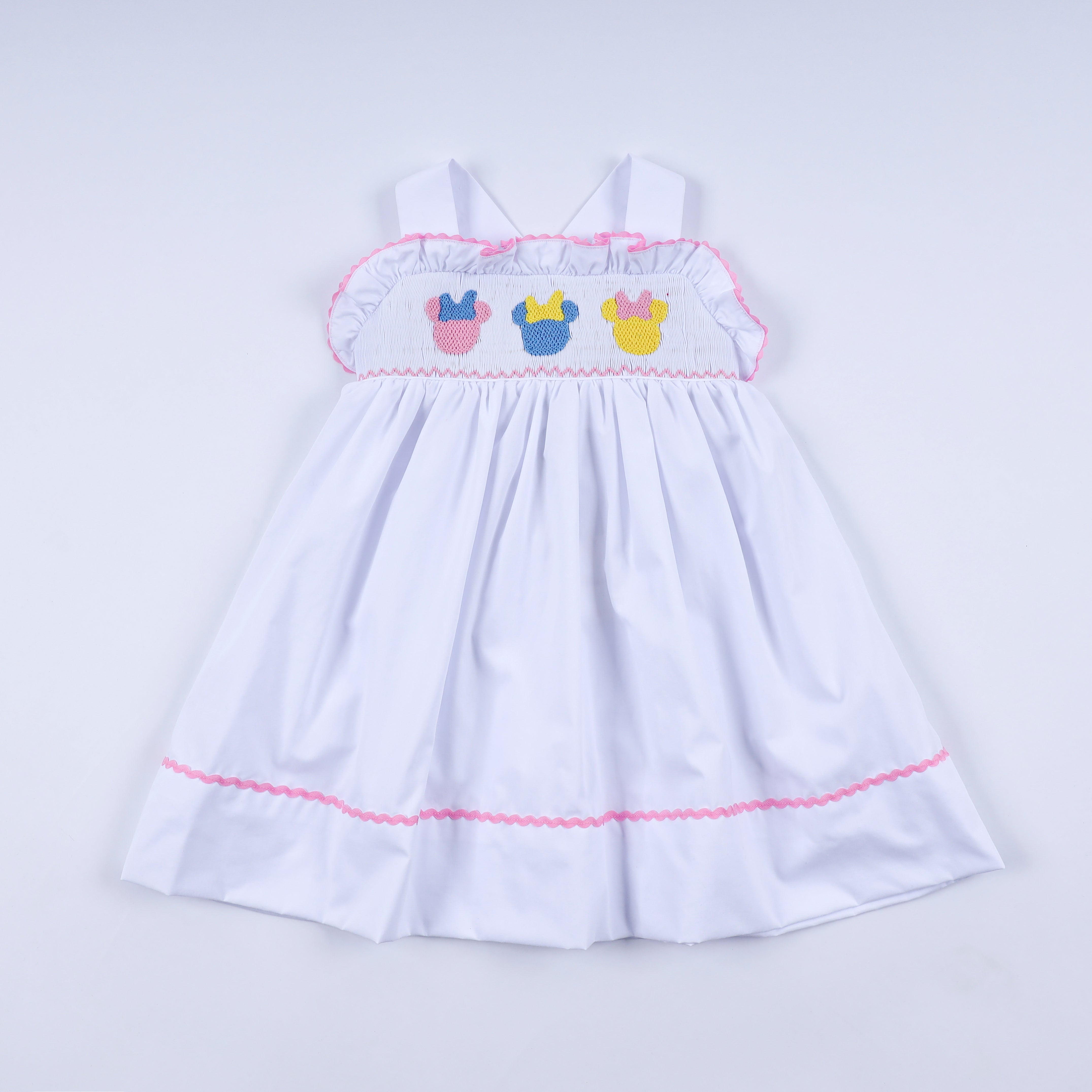 White Character Ruffle Dress