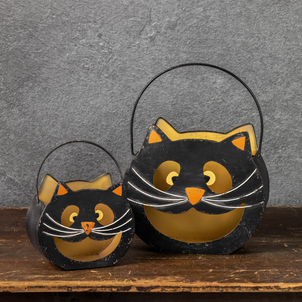 Vintage Black Cat Bucket