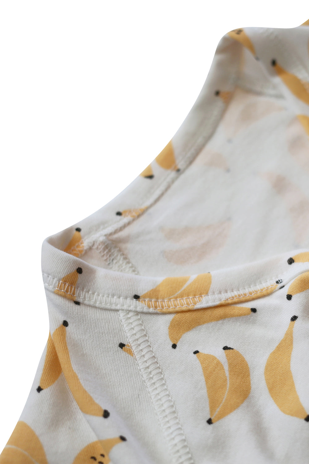 Banana Print Baby Kimono Style Onesie