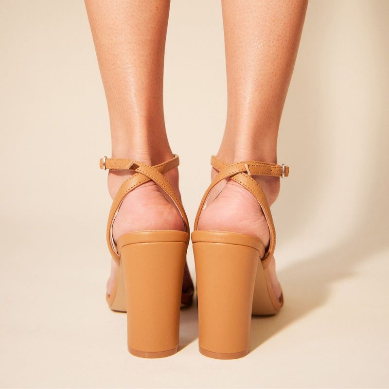 Hailey Dress Sandal In Tan Leather