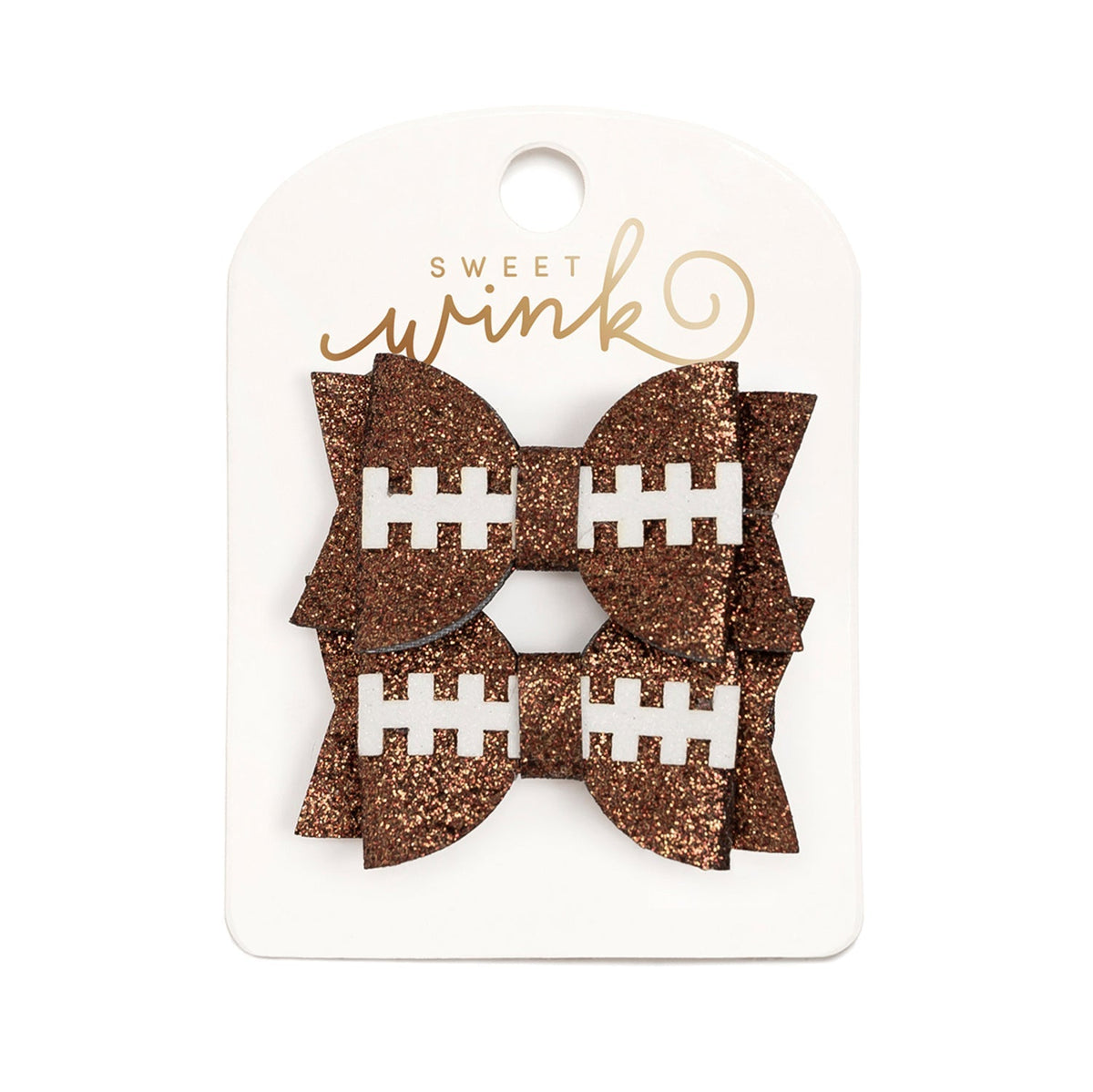 Game Day Glitter Bow Clip Set