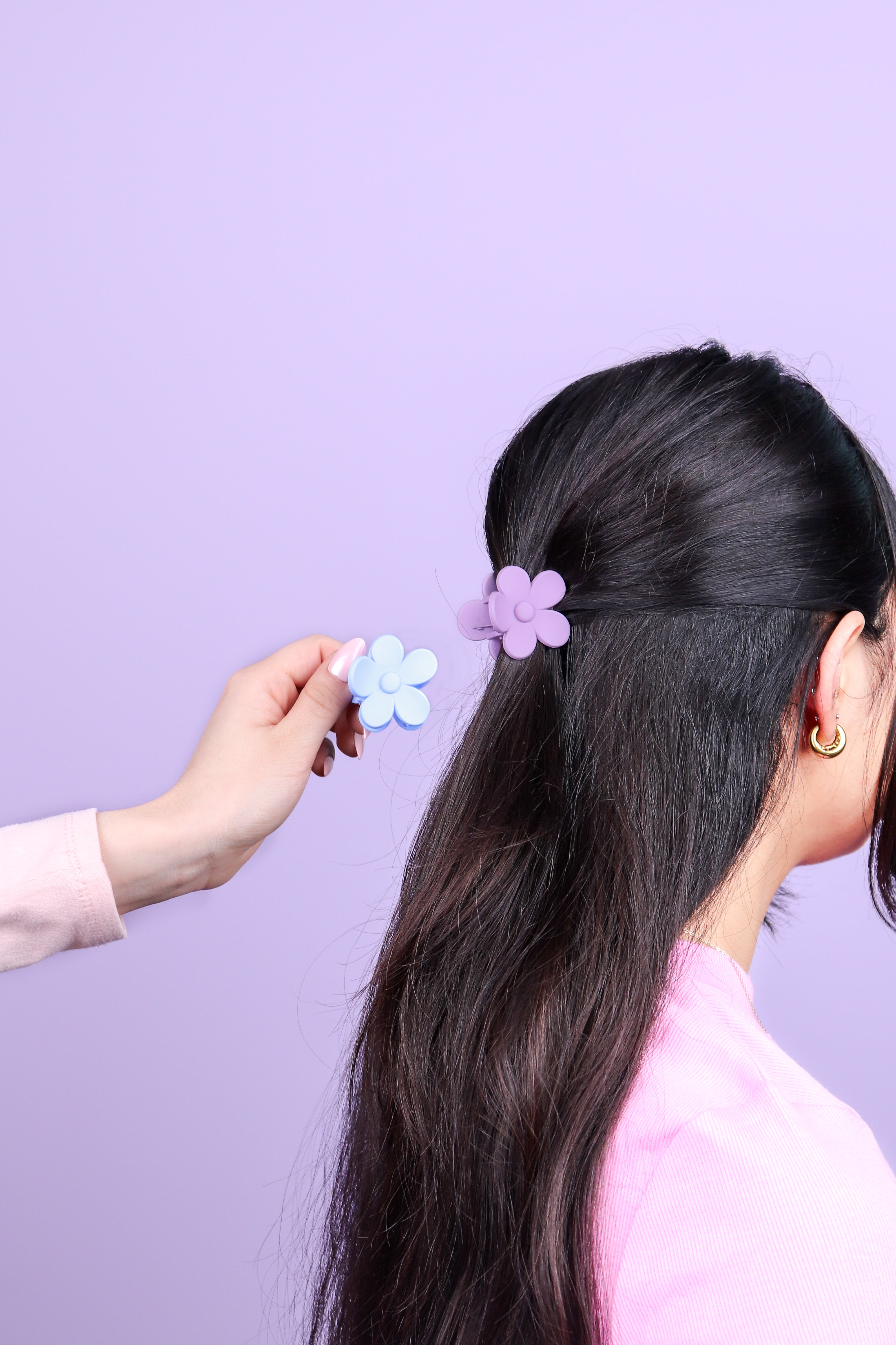 Flower Claw Clips