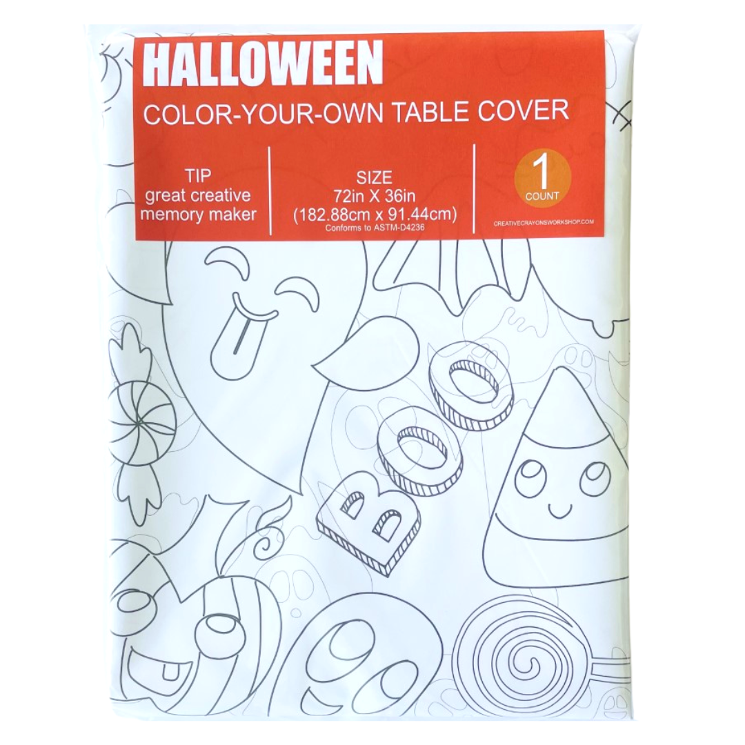 Halloween Coloring Tablecloth