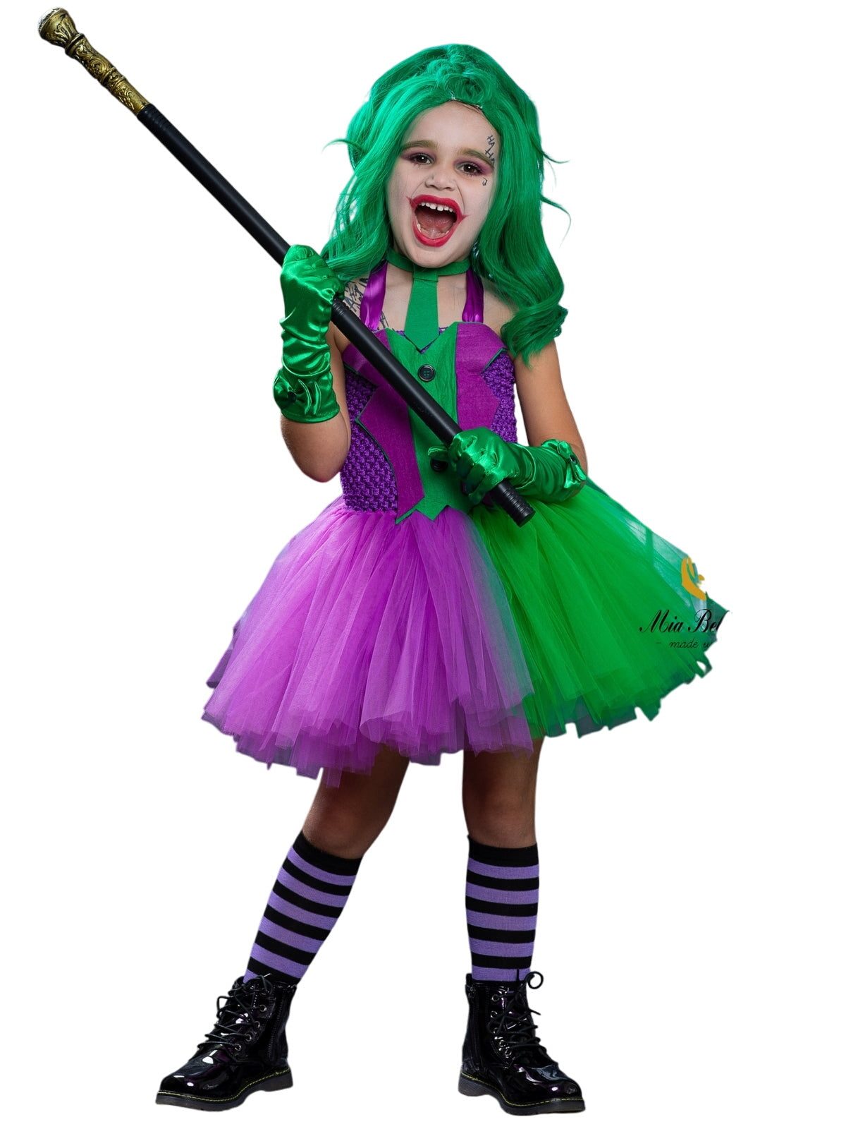 Girls Gotham Jester Tutu Costume Dress